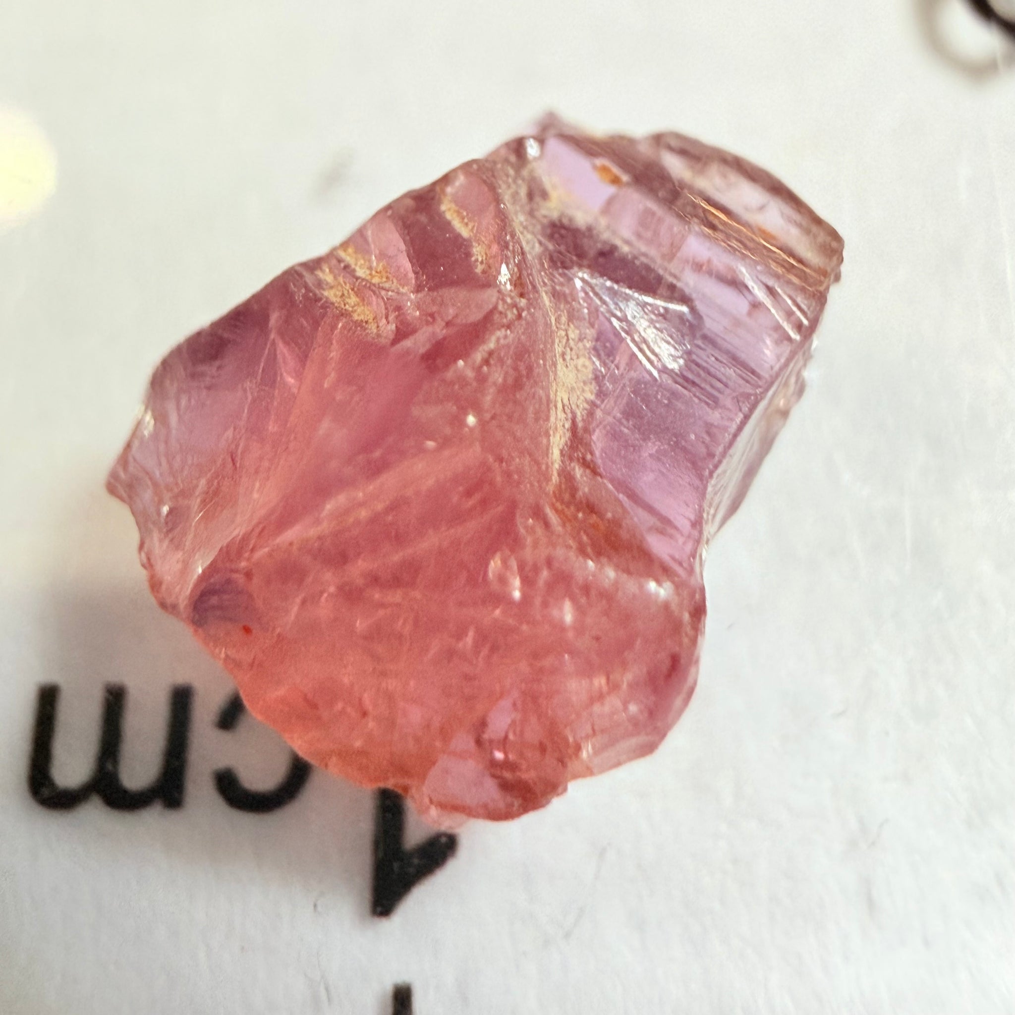 Winza Sapphire Crystal, 2.87ct, Winza, Tanzania, Untreated Unheated, flat stone, not for faceting, but great to set in jewellery as is