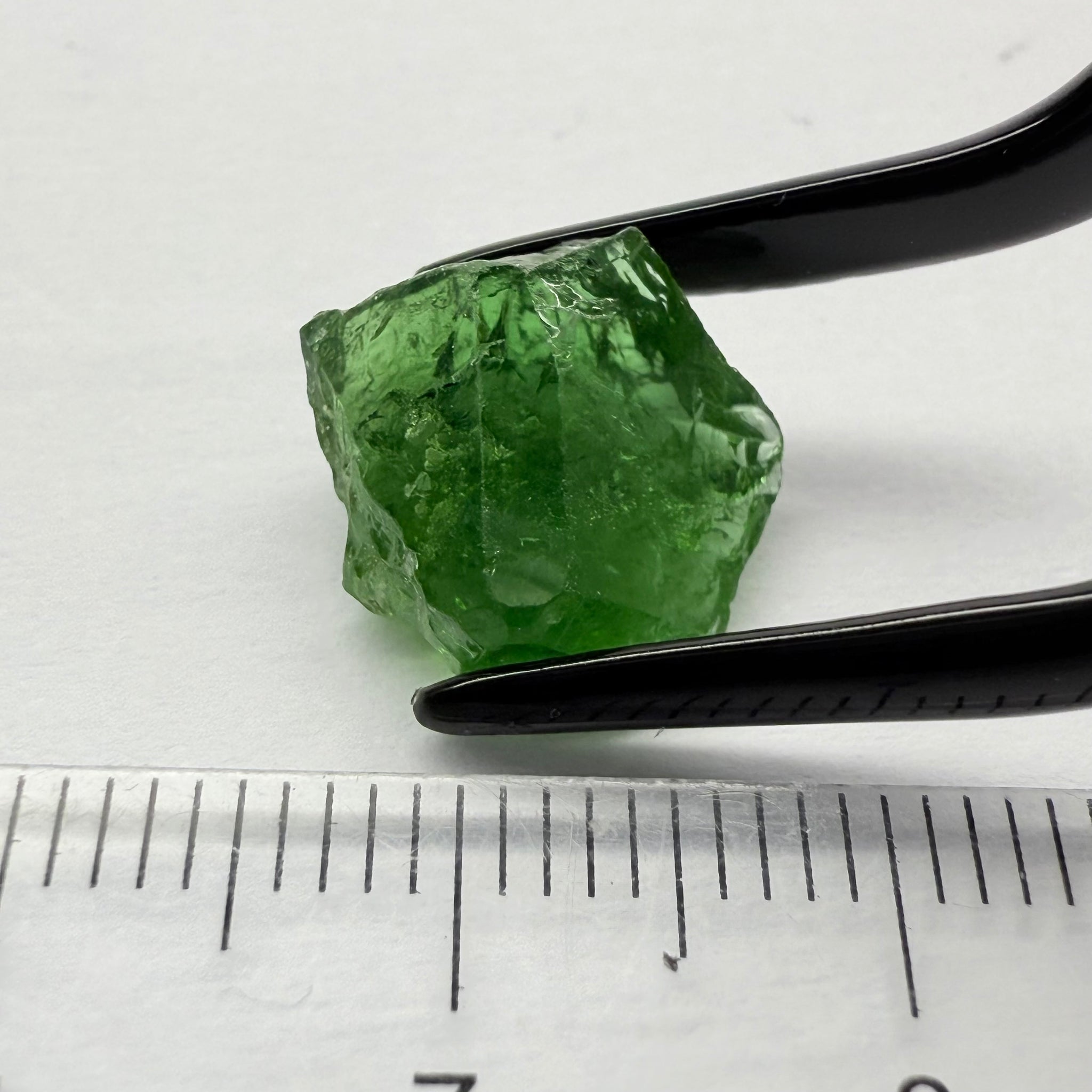 Chrome Tourmaline Crystal, 6.83ct, Laletema hills, Tanzania, Untreated Unheated, specimen grade only not for faceting, set it as is into jewellery