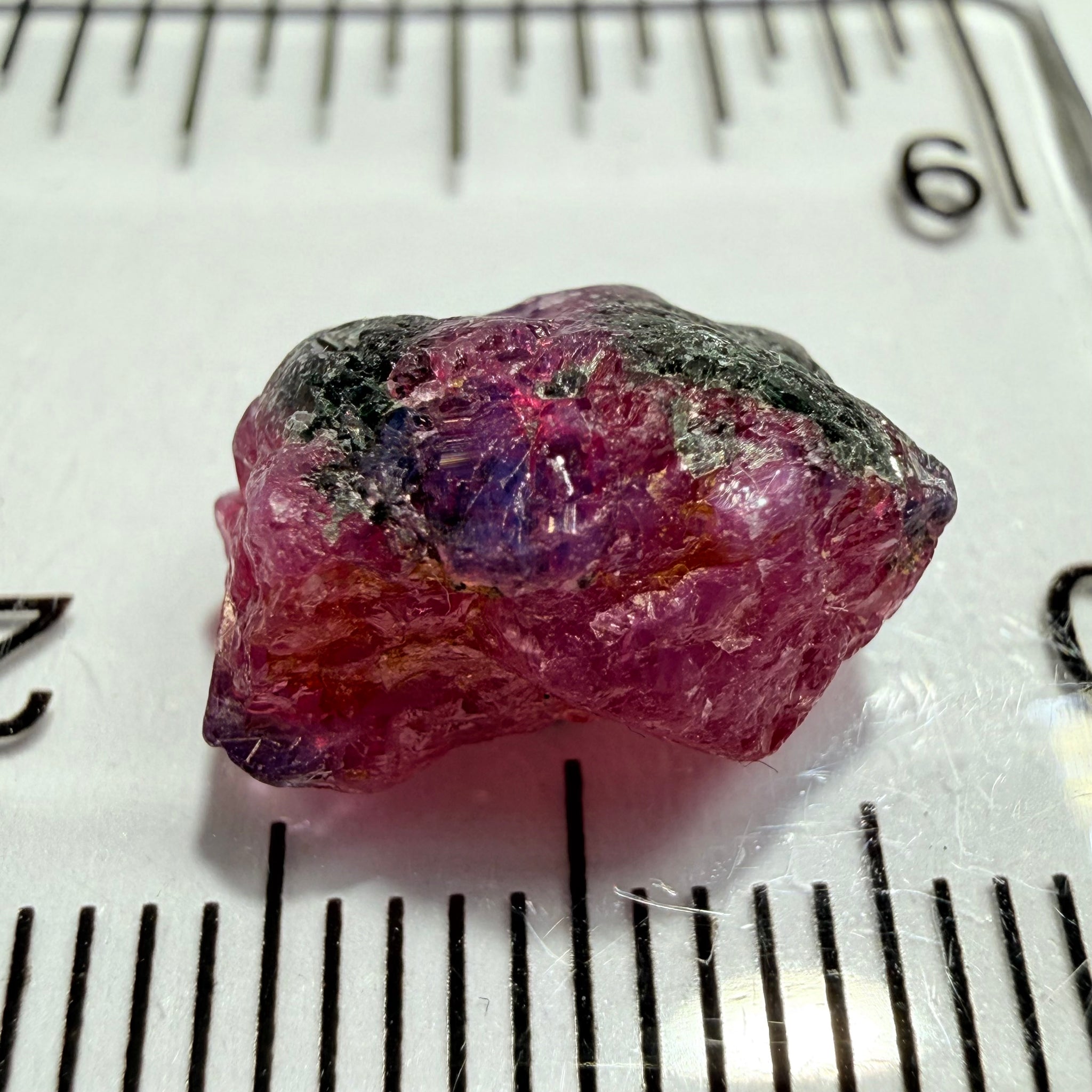 Winza Sapphire, 6.20ct, Winza, Tanzania, Untreated Unheated, facetable portions, see backlit pics