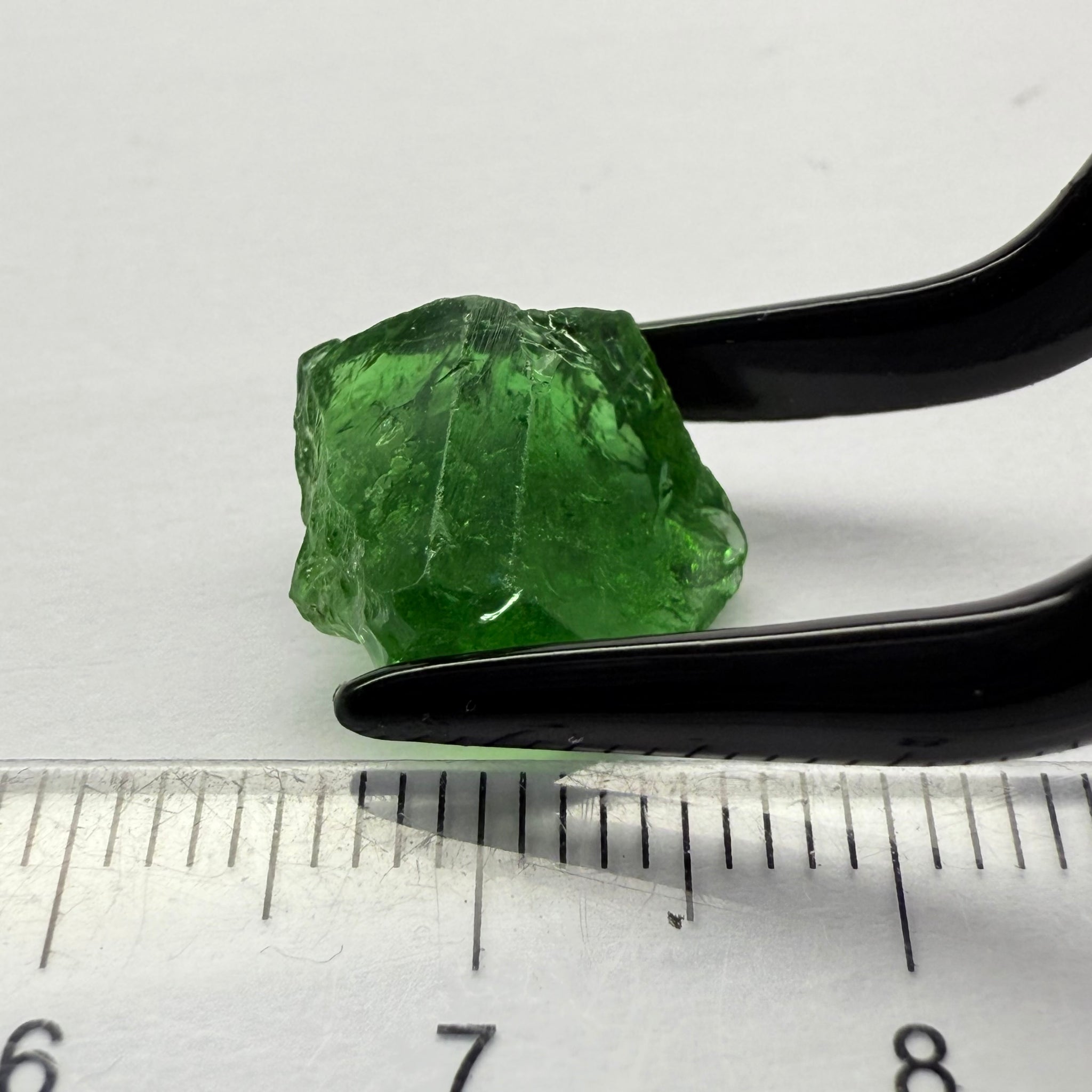 Chrome Tourmaline Crystal, 6.83ct, Laletema hills, Tanzania, Untreated Unheated, specimen grade only not for faceting, set it as is into jewellery