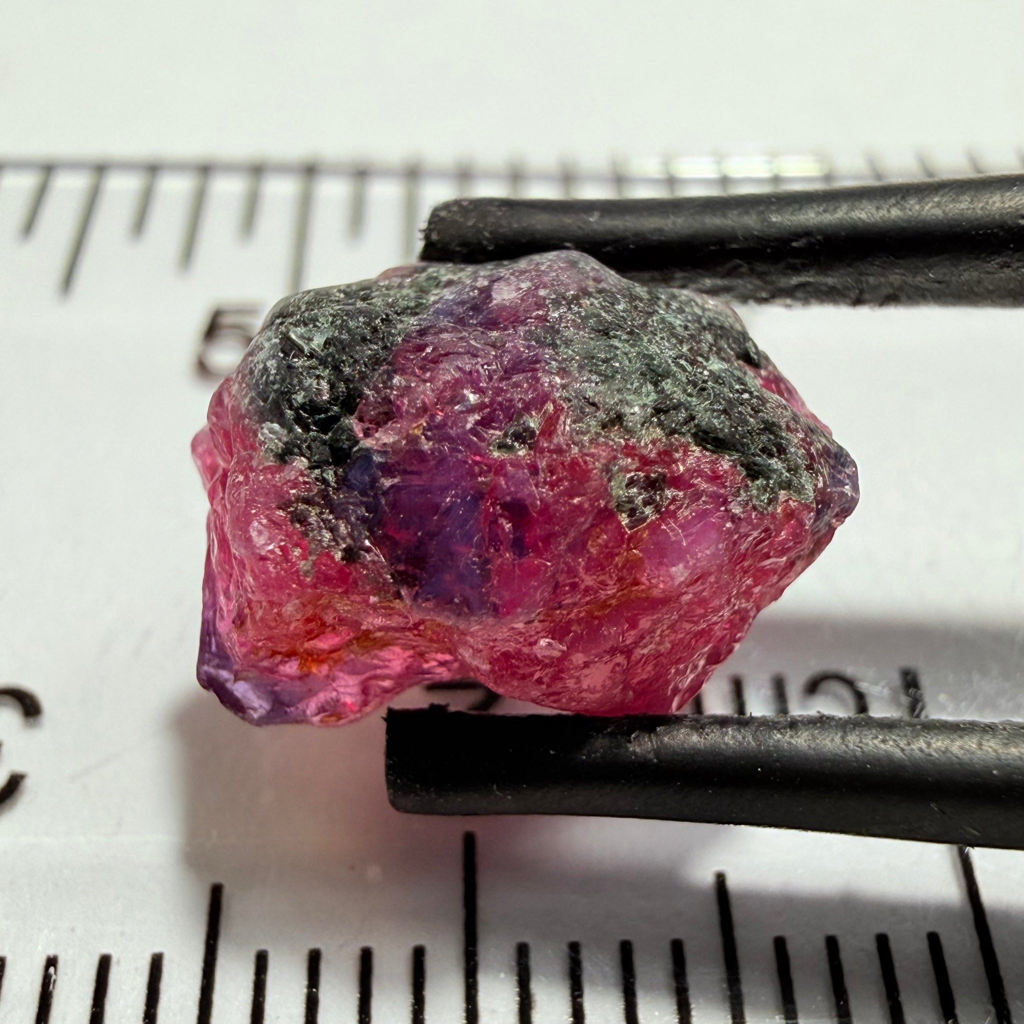 Winza Sapphire, 6.20ct, Winza, Tanzania, Untreated Unheated, facetable portions, see backlit pics