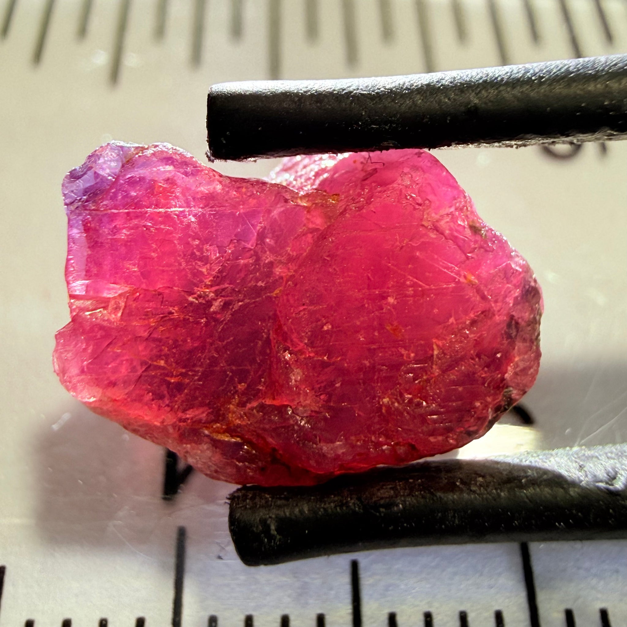 Winza Sapphire, 6.20ct, Winza, Tanzania, Untreated Unheated, facetable portions, see backlit pics