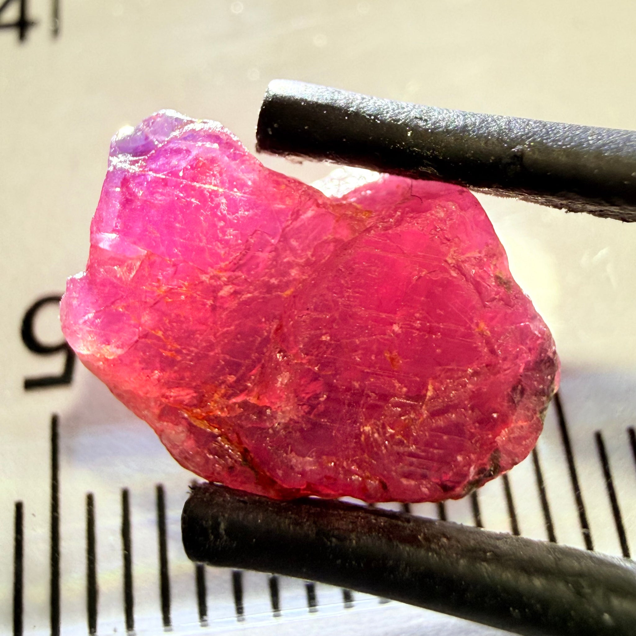 Winza Sapphire, 6.20ct, Winza, Tanzania, Untreated Unheated, facetable portions, see backlit pics