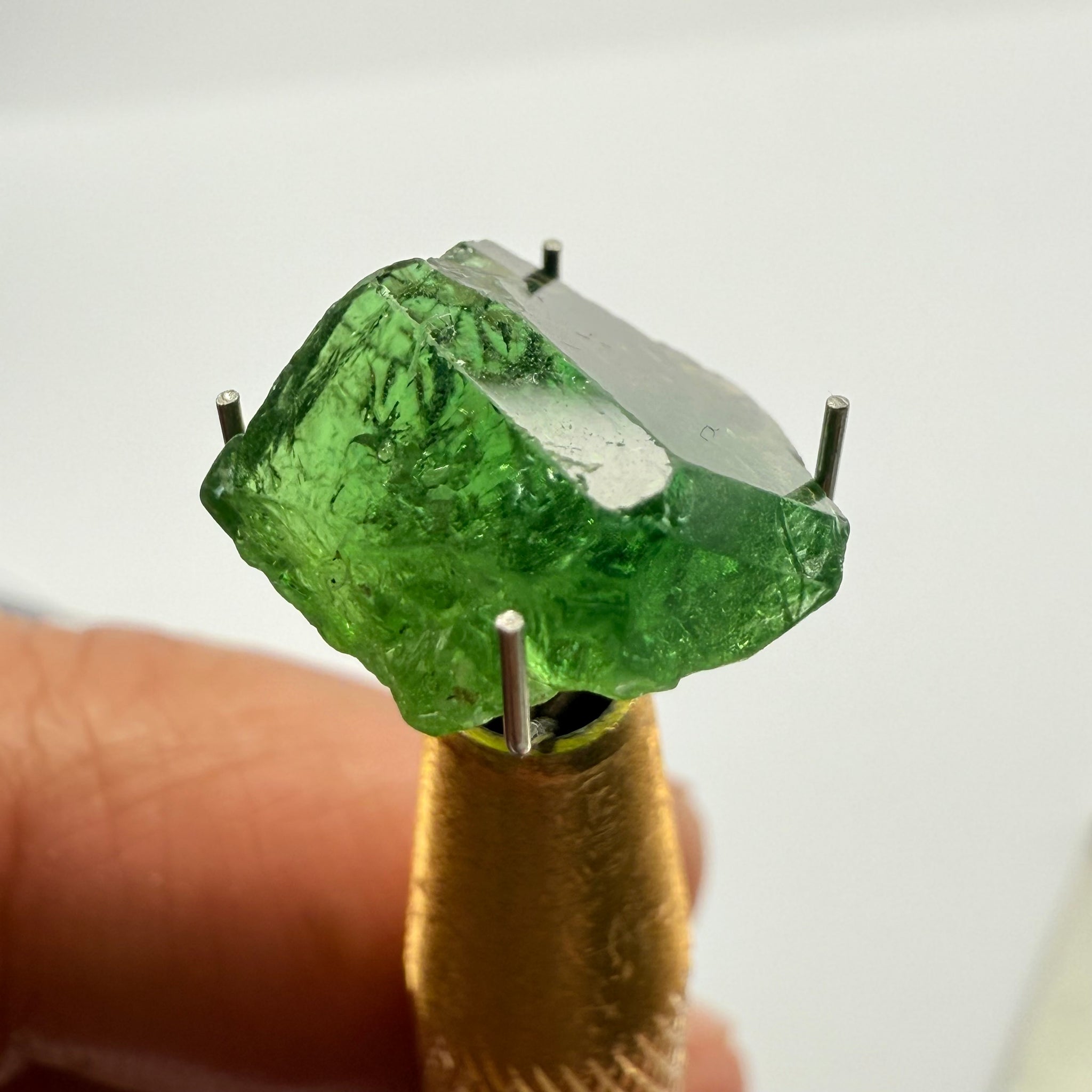 Chrome Tourmaline Crystal, 6.83ct, Laletema hills, Tanzania, Untreated Unheated, specimen grade only not for faceting, set it as is into jewellery