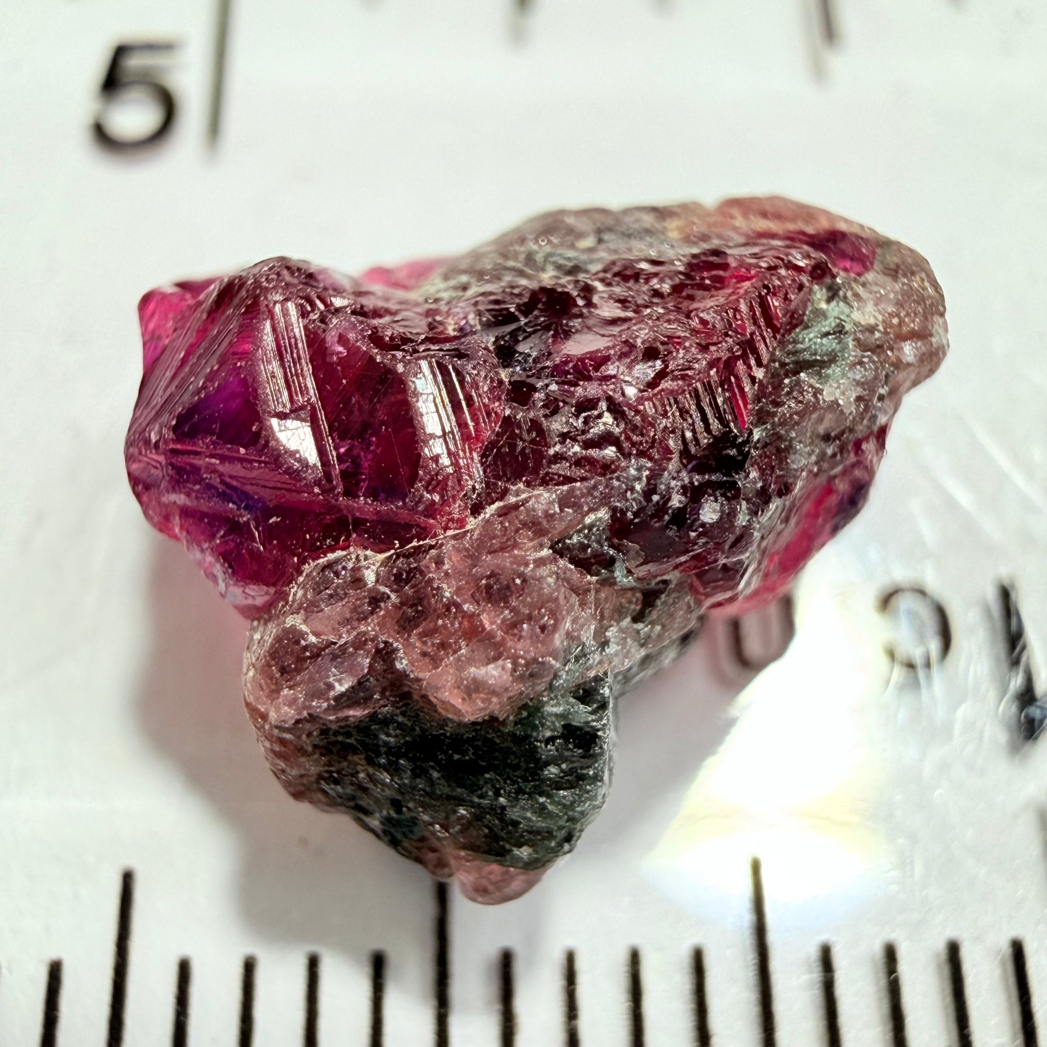 Winza Sapphire Crystal, 6.83ct, Winza, Tanzania, Untreated Unheated, tiny gemmy faceting portions but please don’t facet it