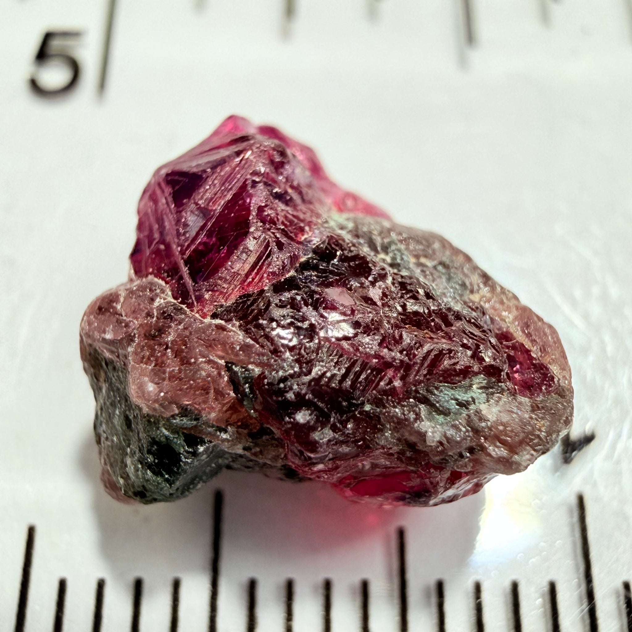 Winza Sapphire Crystal, 6.83ct, Winza, Tanzania, Untreated Unheated, tiny gemmy faceting portions but please don’t facet it