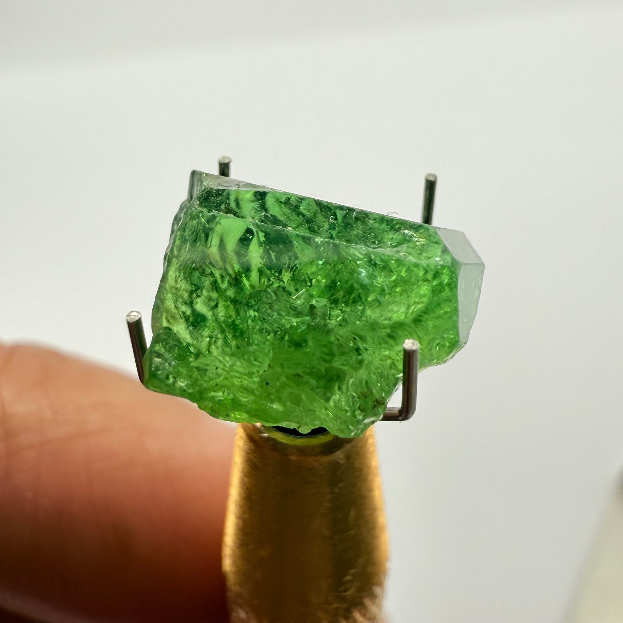 Chrome Tourmaline Crystal, 6.83ct, Laletema hills, Tanzania, Untreated Unheated, specimen grade only not for faceting, set it as is into jewellery