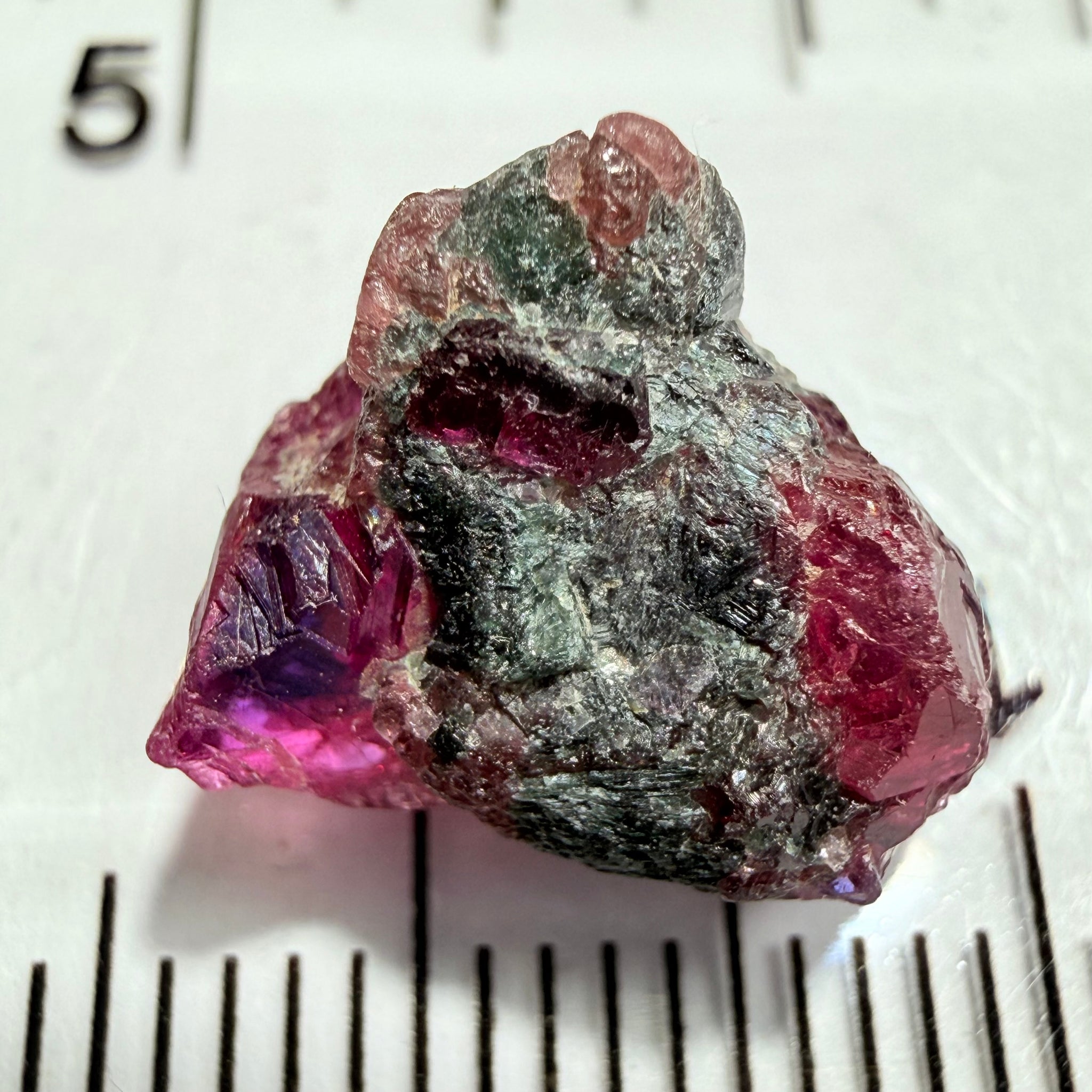 Winza Sapphire Crystal, 6.83ct, Winza, Tanzania, Untreated Unheated, tiny gemmy faceting portions but please don’t facet it