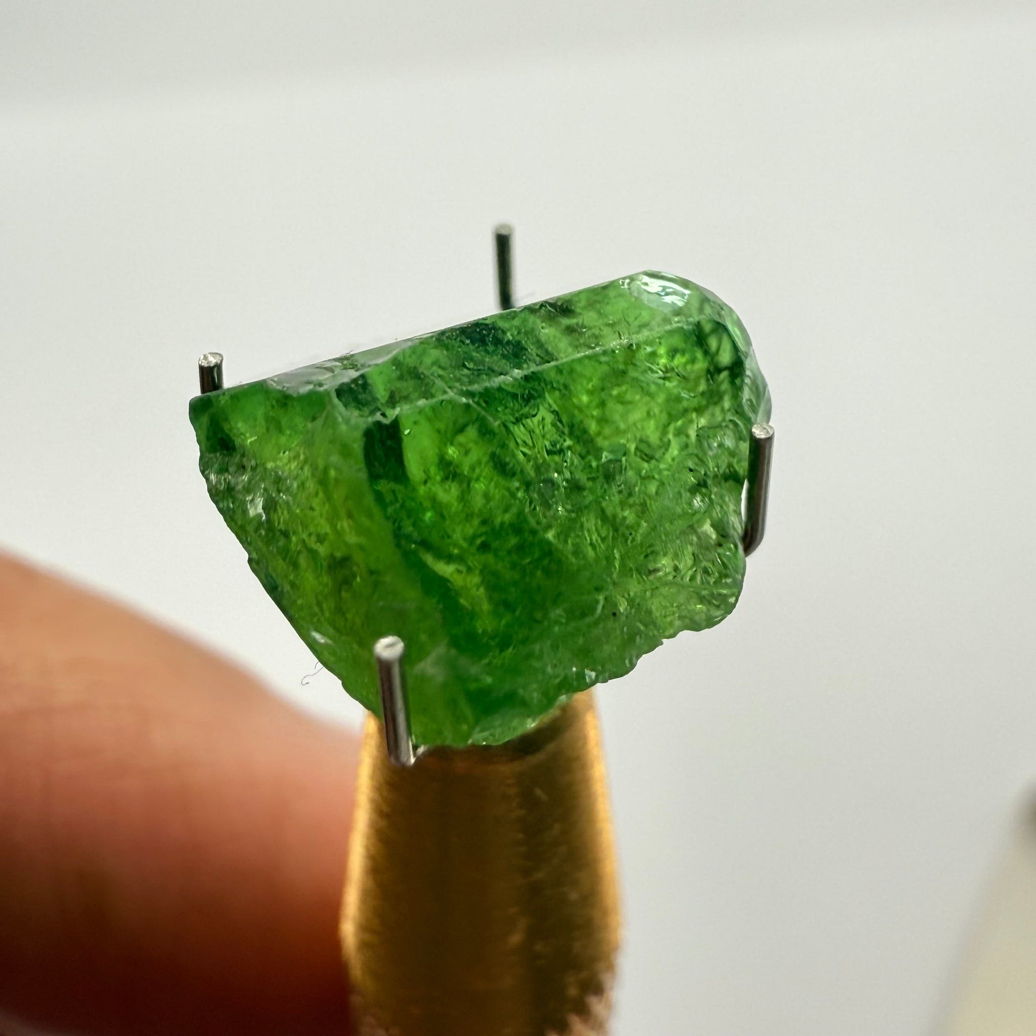 Chrome Tourmaline Crystal, 6.83ct, Laletema hills, Tanzania, Untreated Unheated, specimen grade only not for faceting, set it as is into jewellery