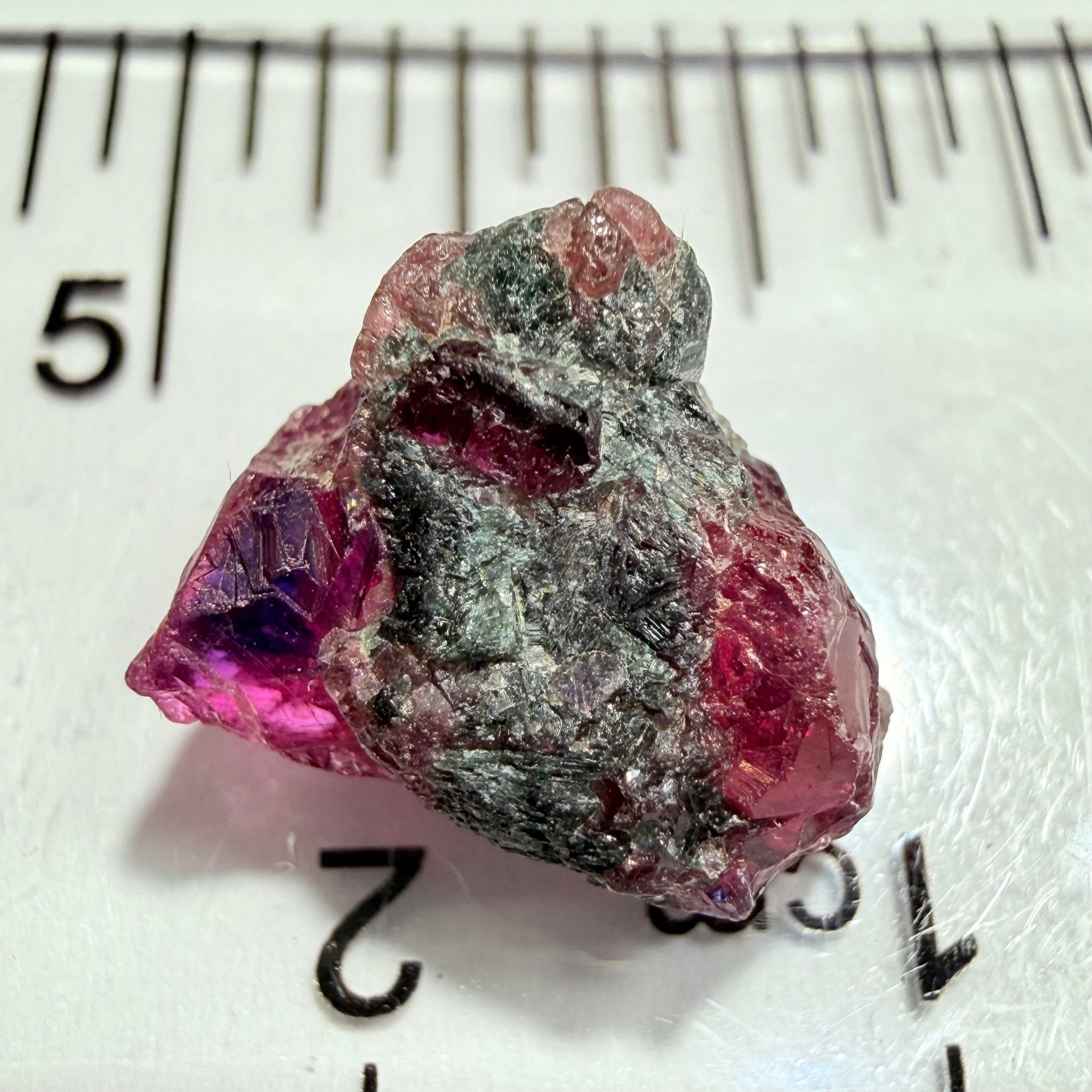 Winza Sapphire Crystal, 6.83ct, Winza, Tanzania, Untreated Unheated, tiny gemmy faceting portions but please don’t facet it
