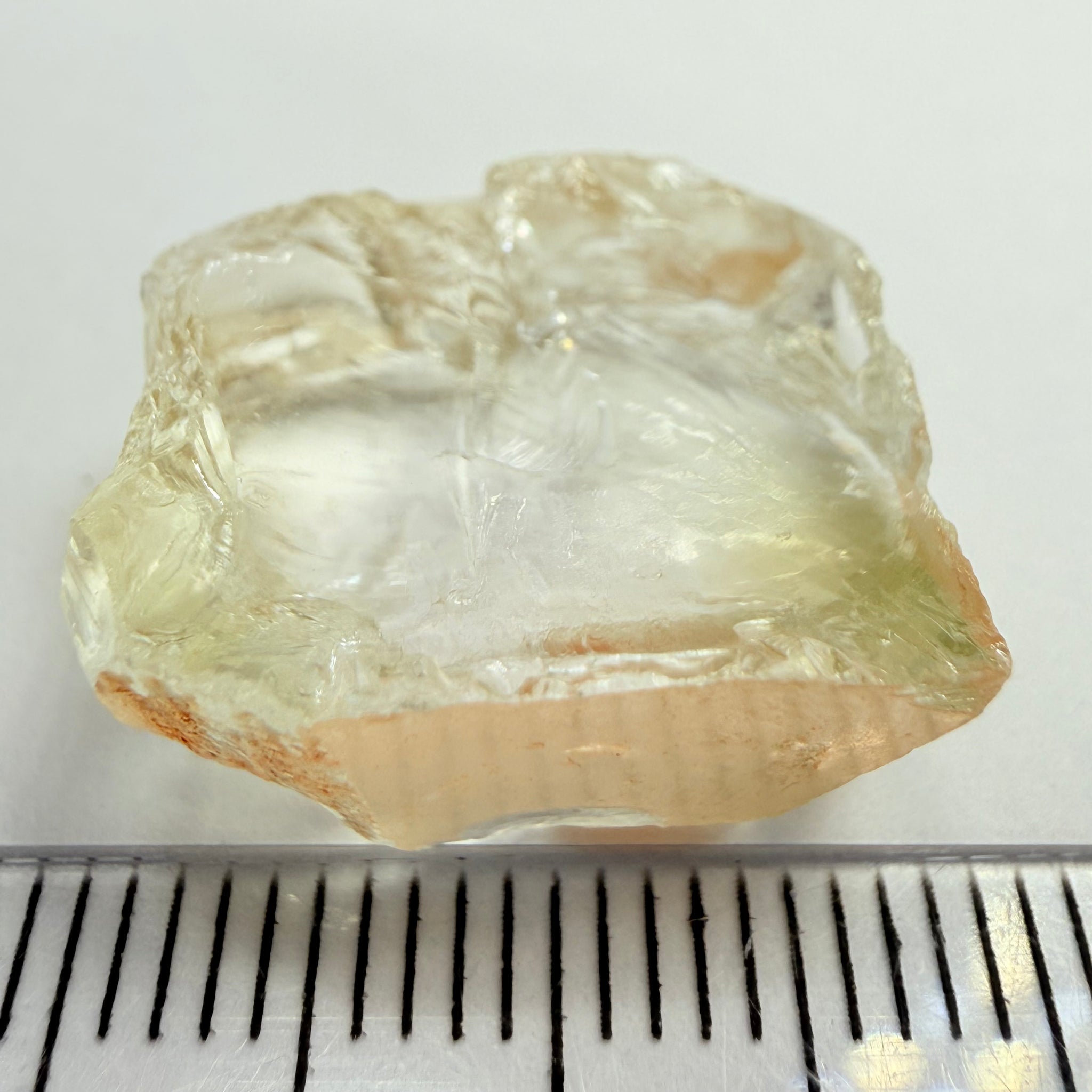 Citrine, 21.87ct, Zambia, Untreated Unheated, VVS-IF flat shape