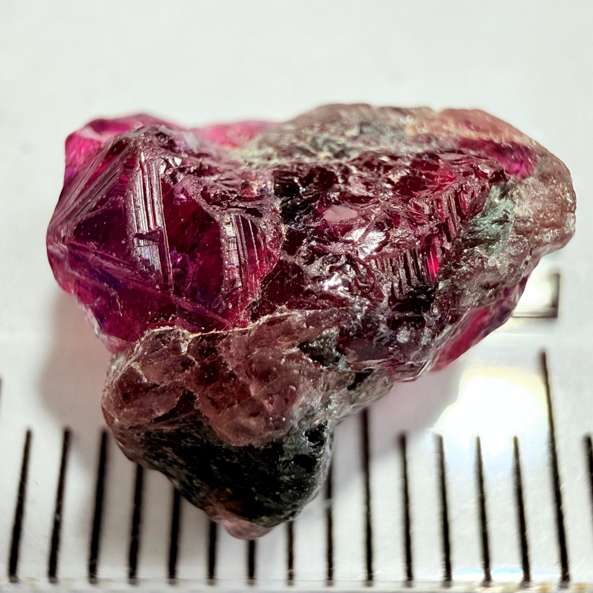 Winza Sapphire Crystal, 6.83ct, Winza, Tanzania, Untreated Unheated, tiny gemmy faceting portions but please don’t facet it