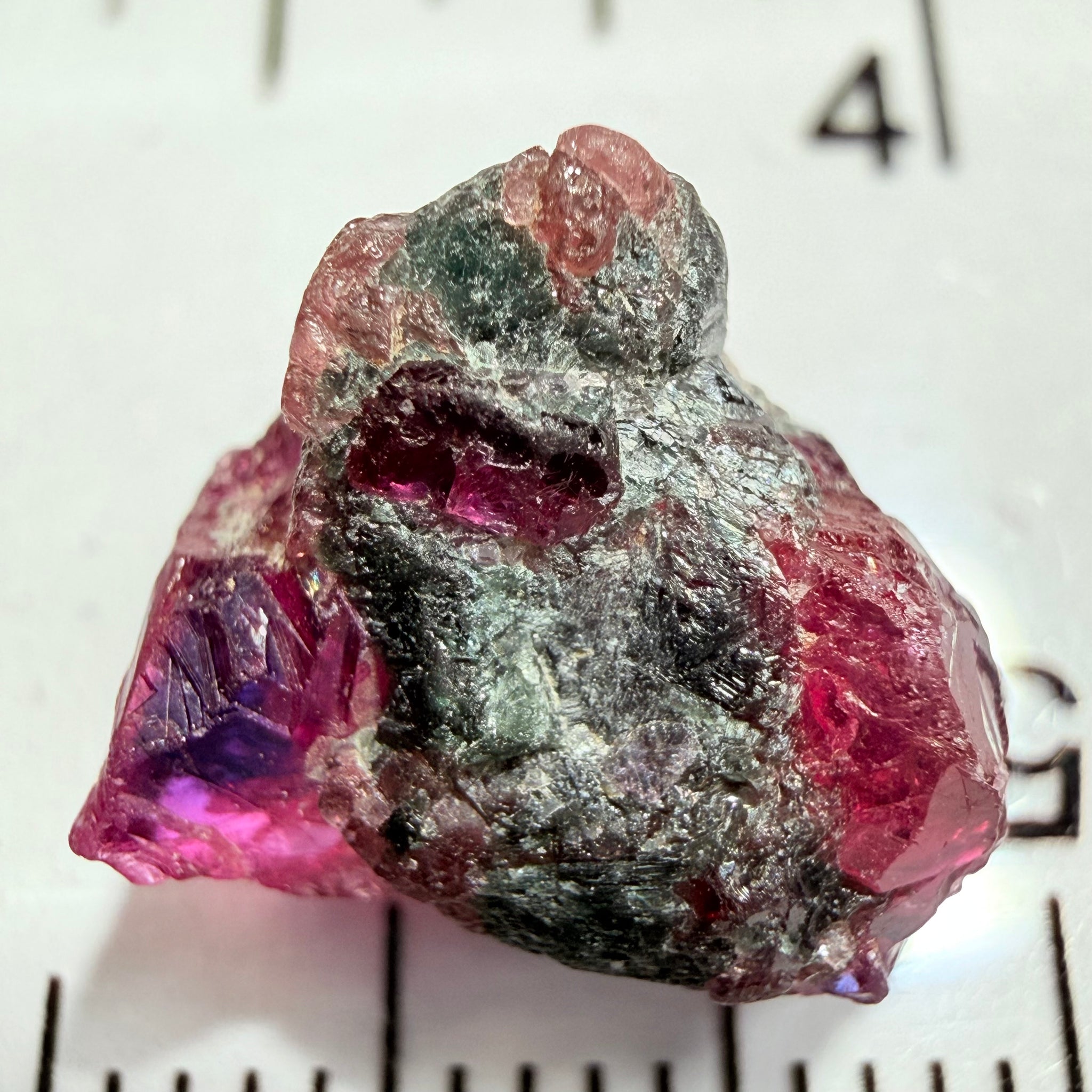 Winza Sapphire Crystal, 6.83ct, Winza, Tanzania, Untreated Unheated, tiny gemmy faceting portions but please don’t facet it