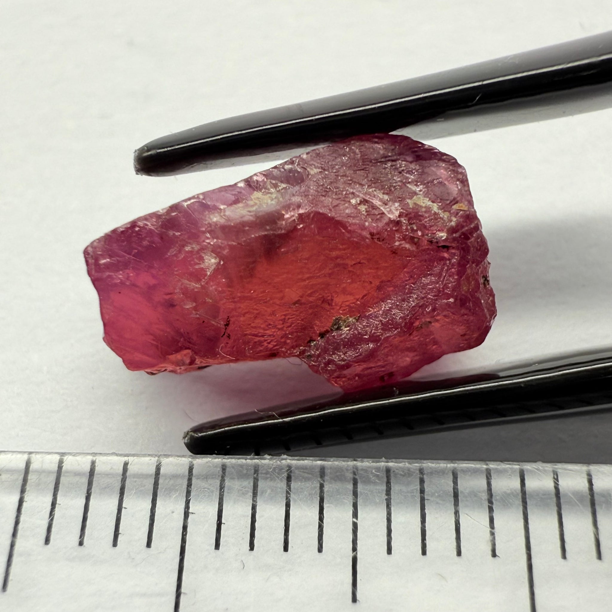 Ruby/Sapphire, 5.02ct, Winza, Tanzania, Untreated Unheated. Silky and slightly included on the outside. See videos (backlit for transparency) and photos