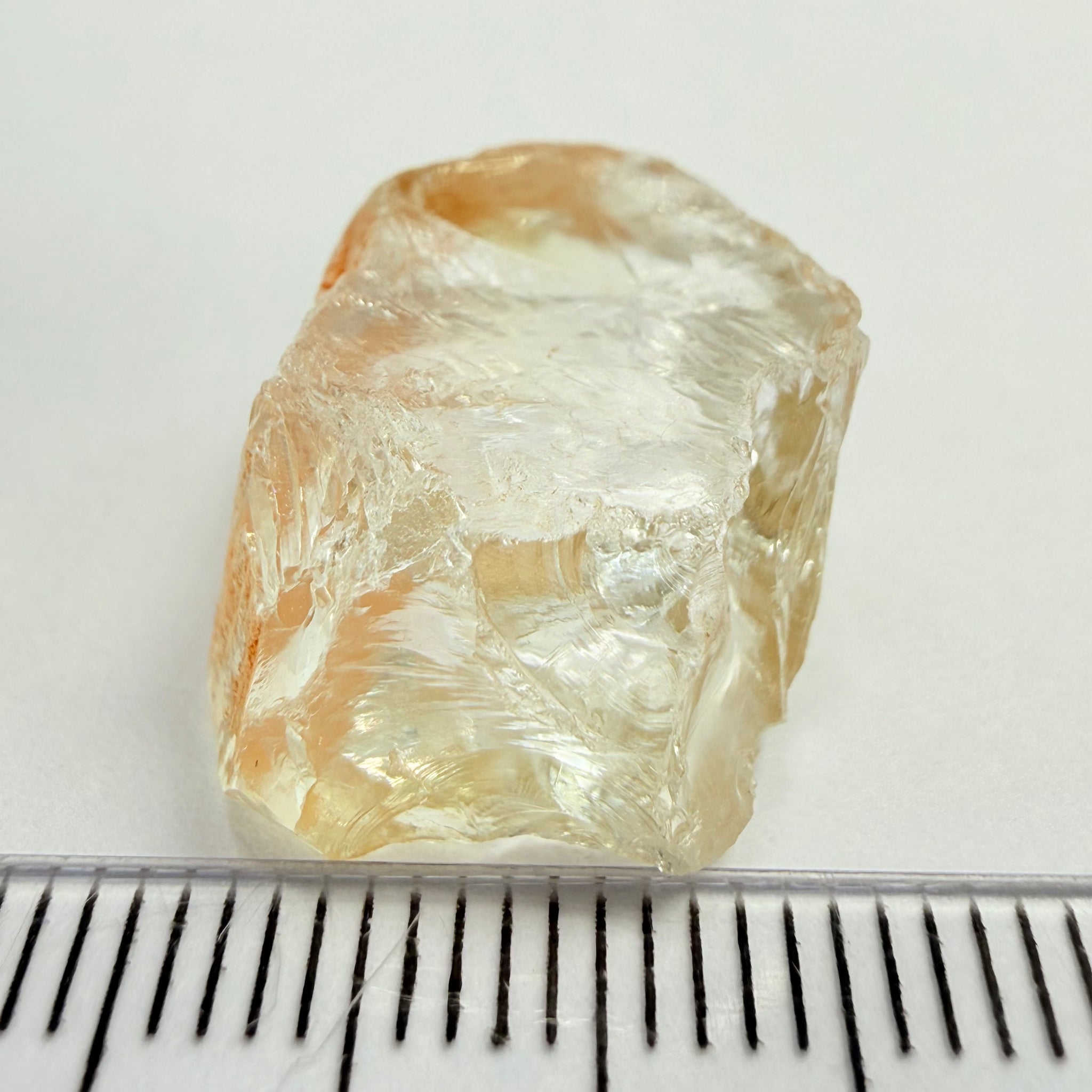 Citrine, 21.87ct, Zambia, Untreated Unheated, VVS-IF flat shape