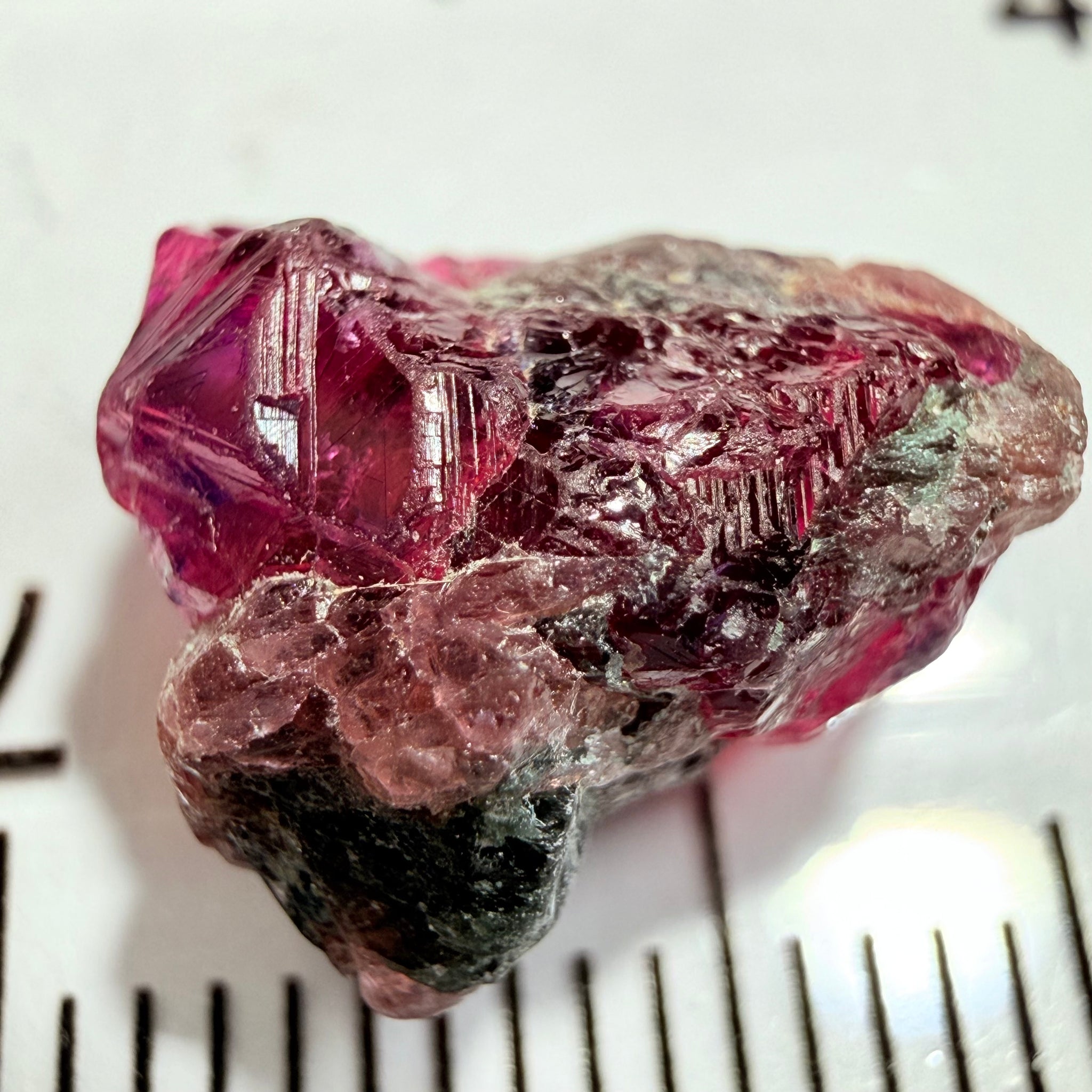 Winza Sapphire Crystal, 6.83ct, Winza, Tanzania, Untreated Unheated, tiny gemmy faceting portions but please don’t facet it