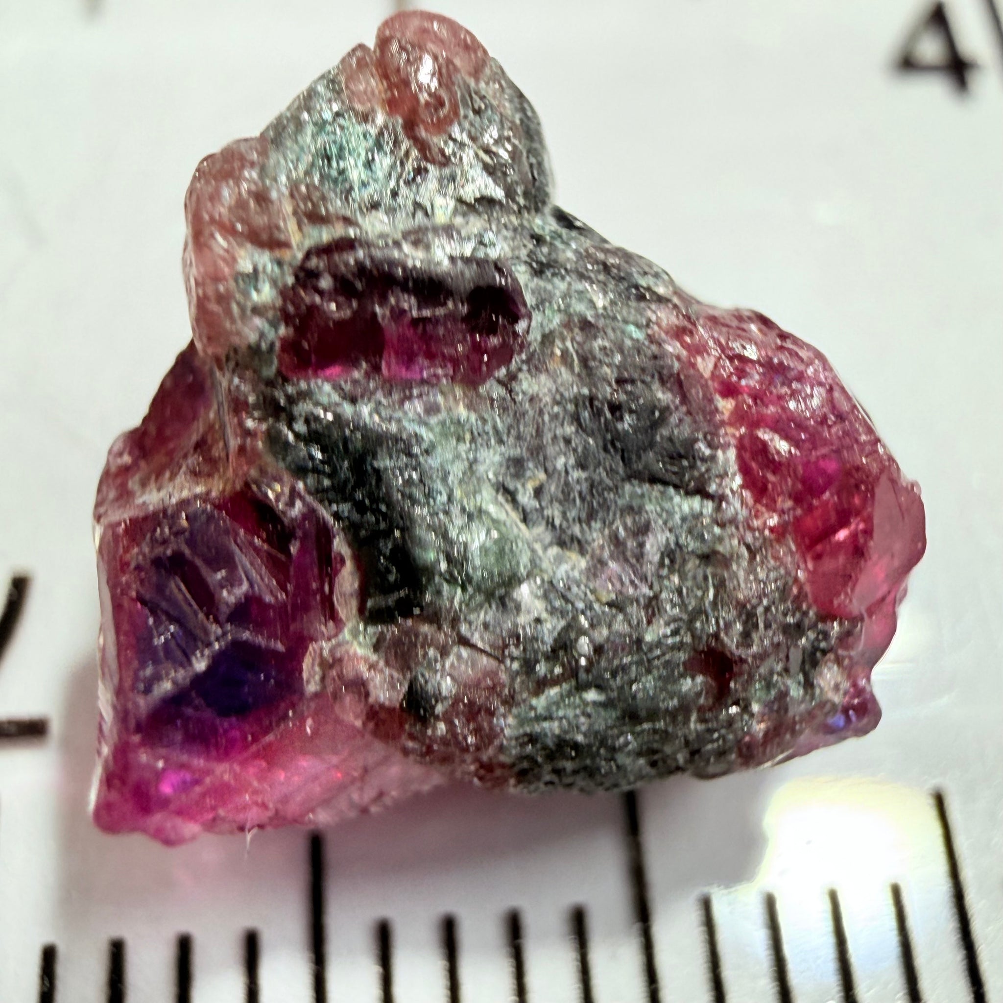 Winza Sapphire Crystal, 6.83ct, Winza, Tanzania, Untreated Unheated, tiny gemmy faceting portions but please don’t facet it