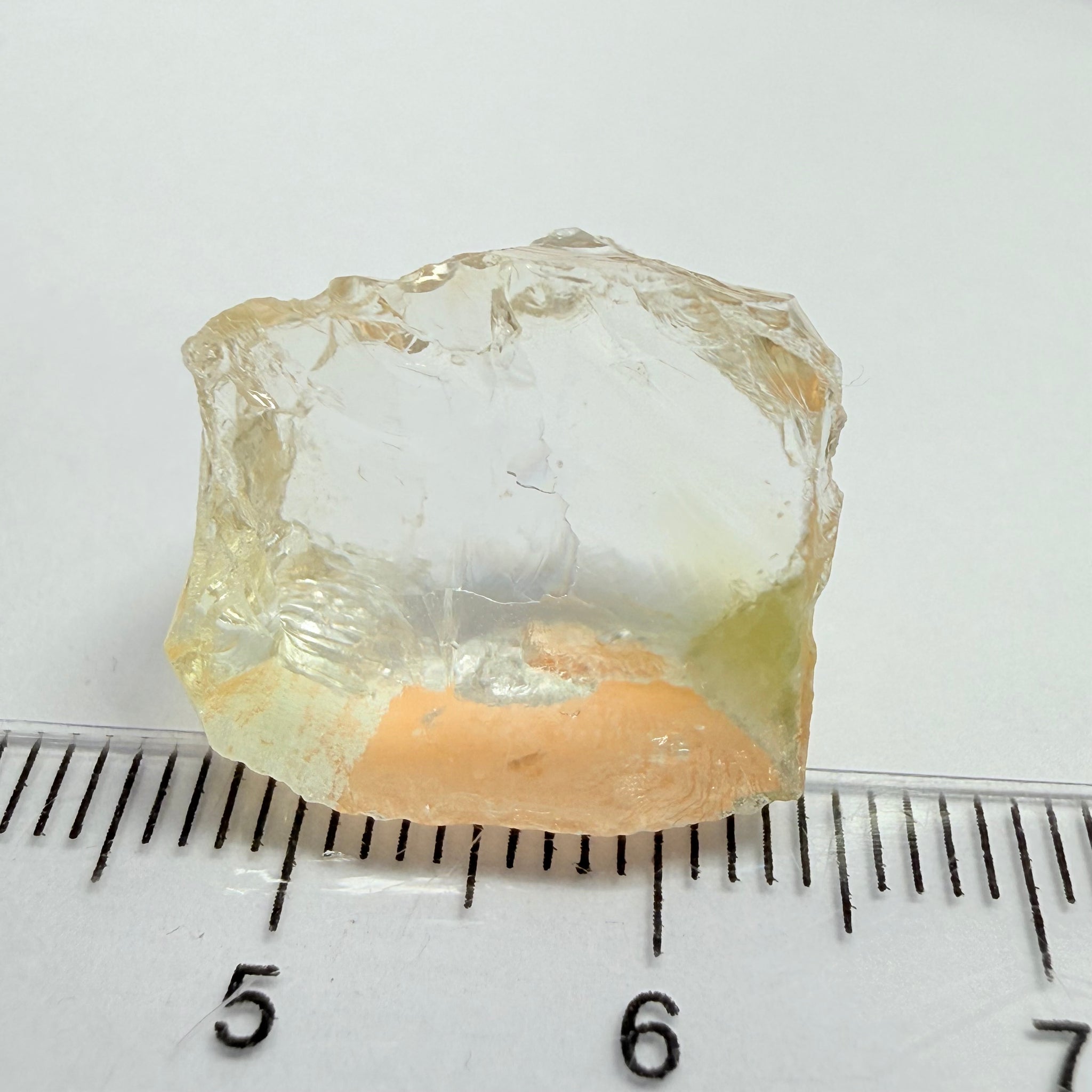Citrine, 21.87ct, Zambia, Untreated Unheated, VVS-IF flat shape