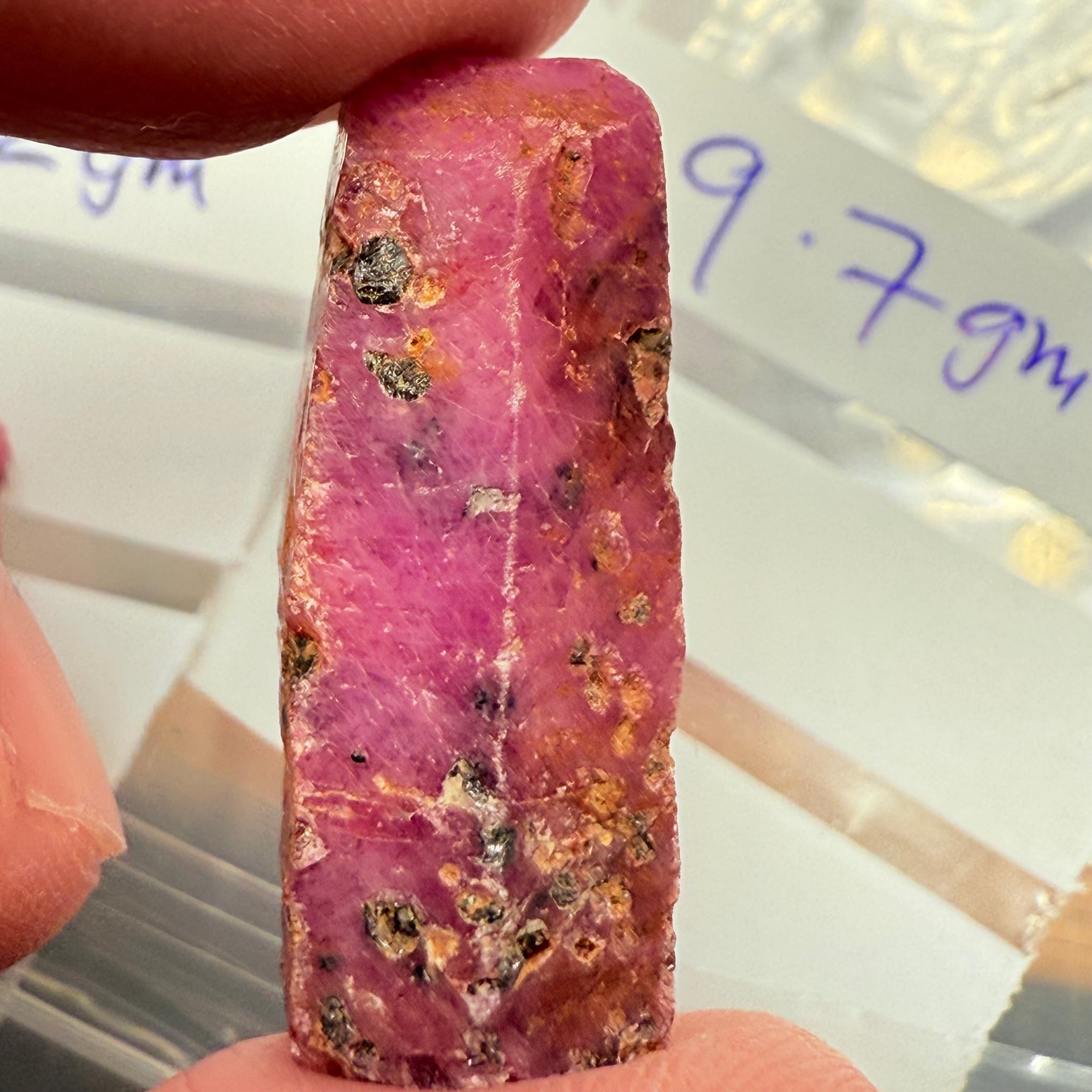 Sapphire Crystal, 9.70gm, Dodoma, Tanzania, Untreated Unheated