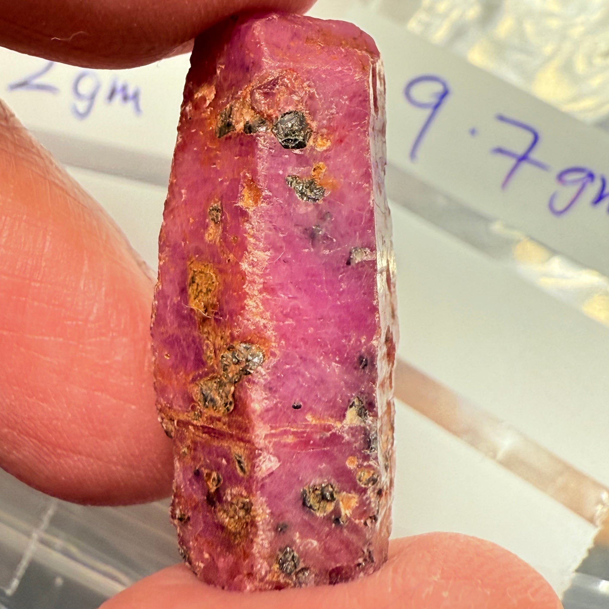 Sapphire Crystal, 9.70gm, Dodoma, Tanzania, Untreated Unheated