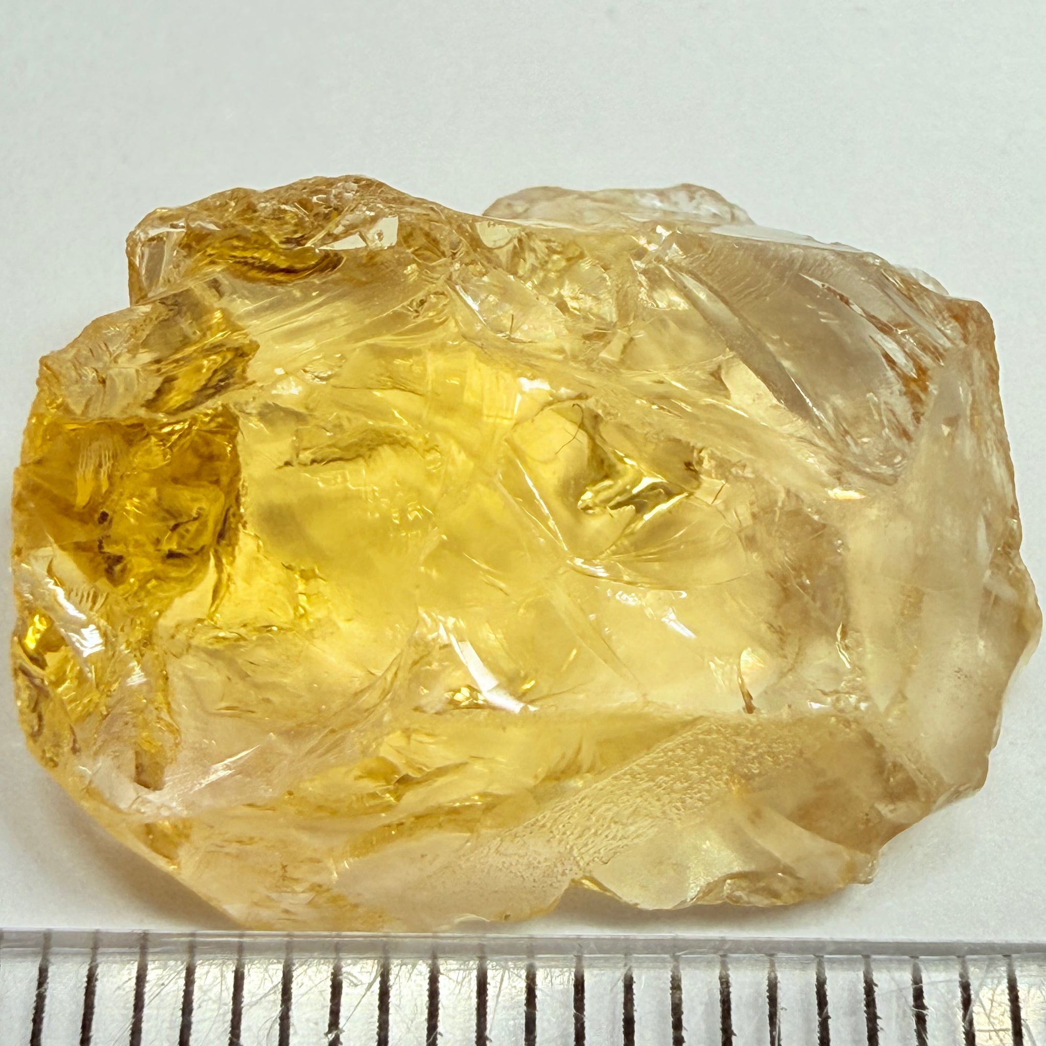 Citrine, 18.26ct, Zambia, Untreated Unheated, VVS-IF but flat shape
