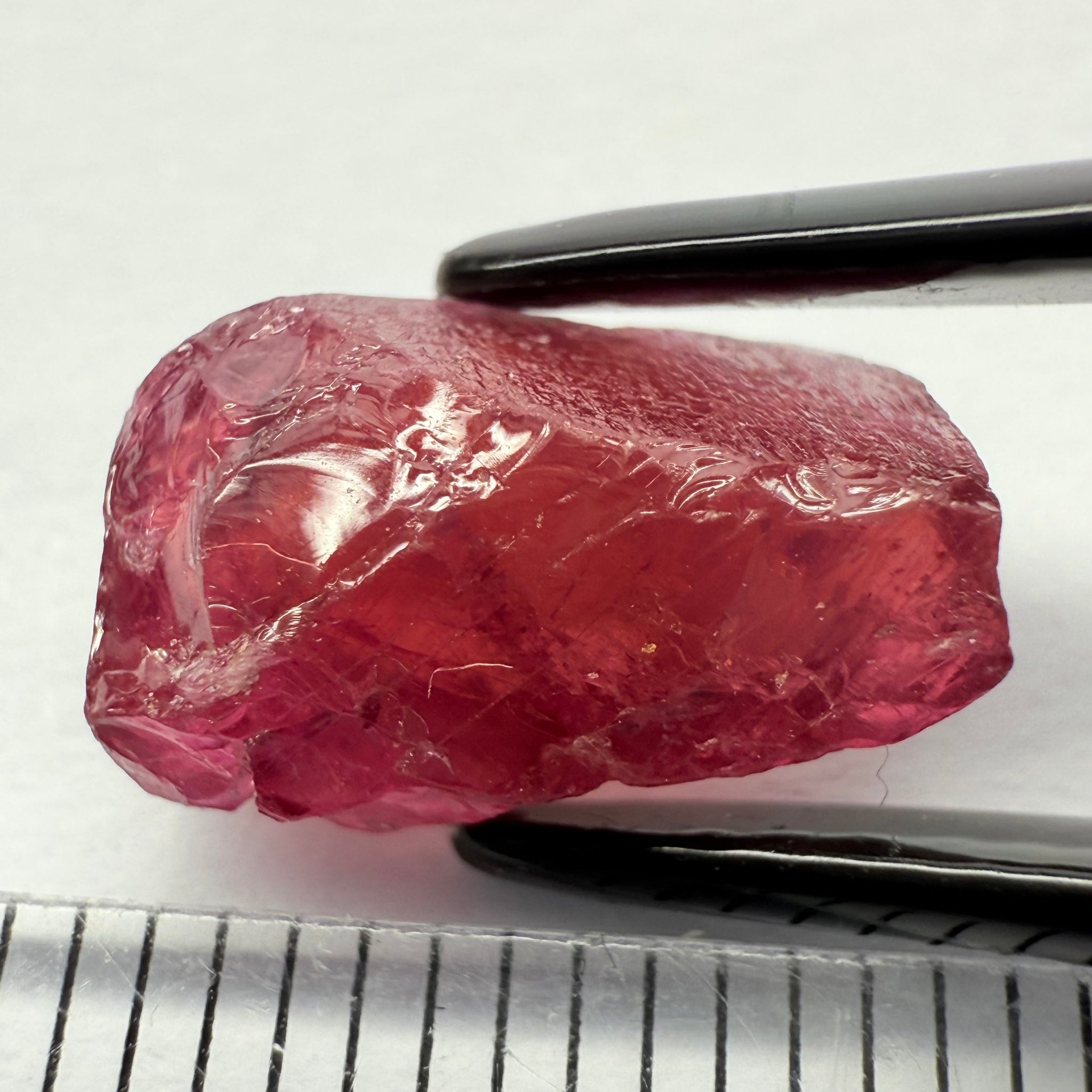 Ruby/Sapphire, 5.02ct, Winza, Tanzania, Untreated Unheated. Silky and slightly included on the outside. See videos (backlit for transparency) and photos