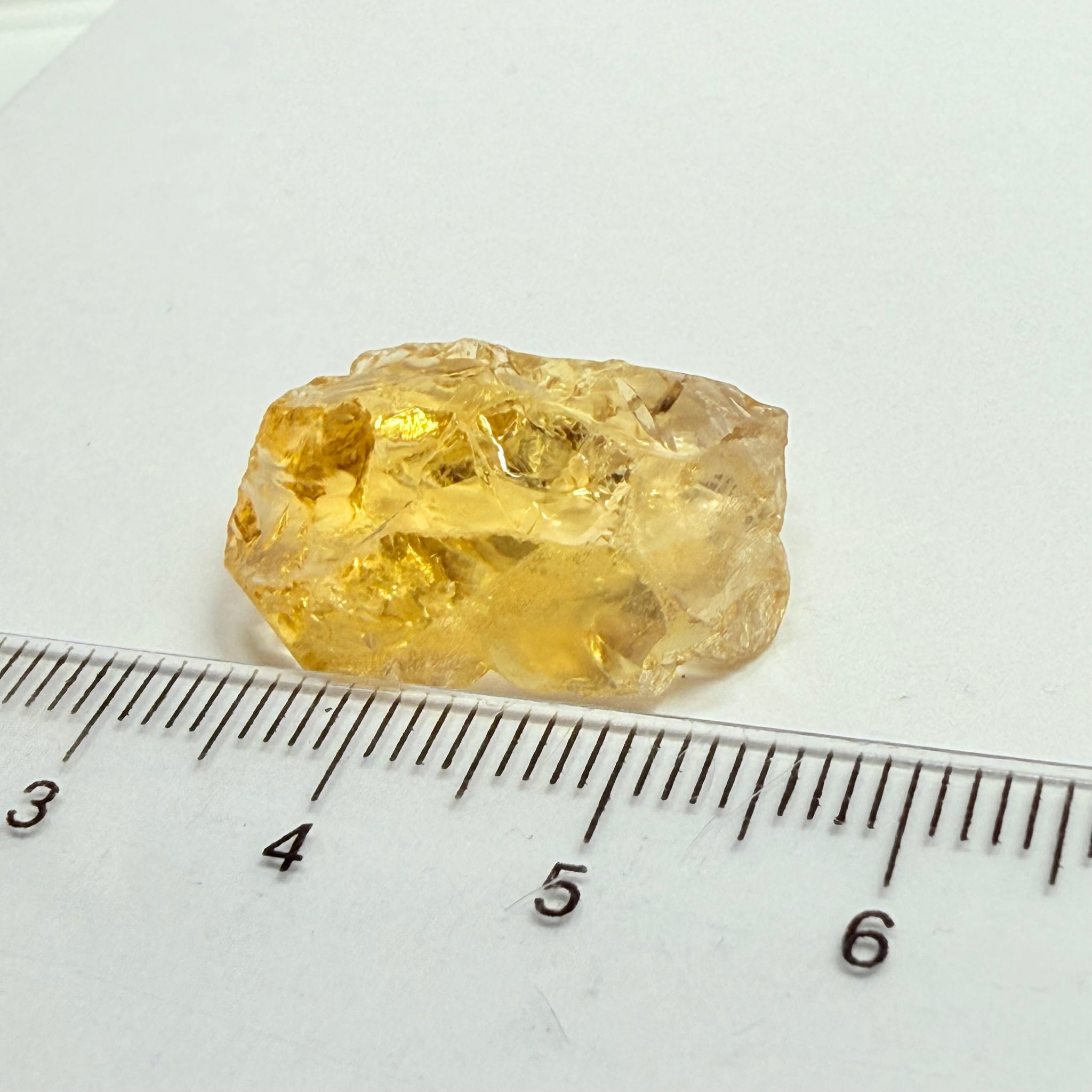 Citrine, 18.26ct, Zambia, Untreated Unheated, VVS-IF but flat shape