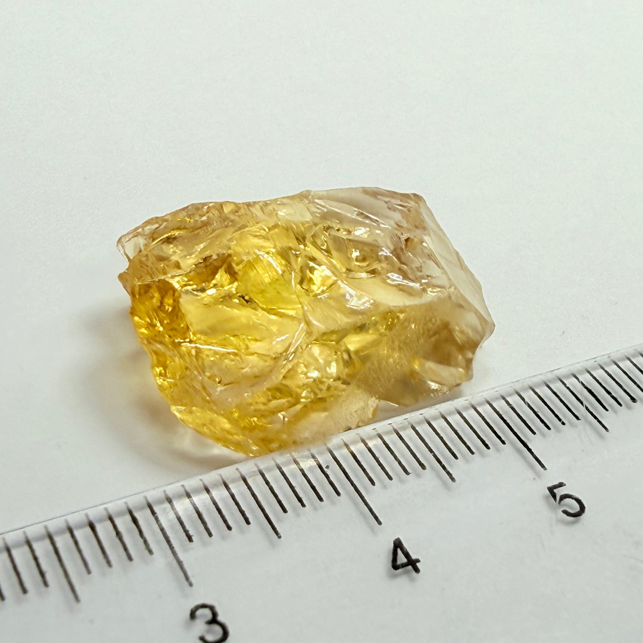 Citrine, 18.26ct, Zambia, Untreated Unheated, VVS-IF but flat shape