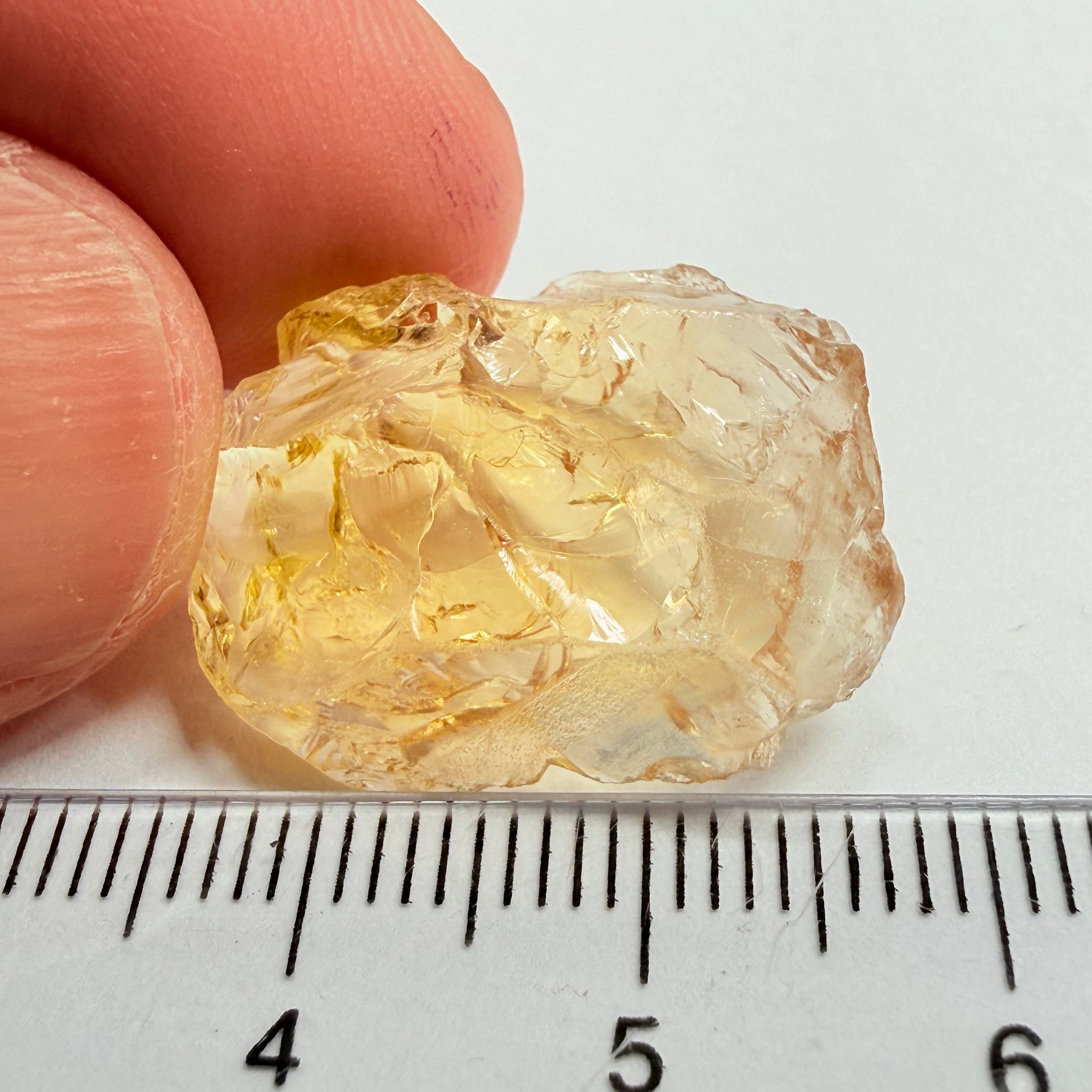 Citrine, 18.26ct, Zambia, Untreated Unheated, VVS-IF but flat shape