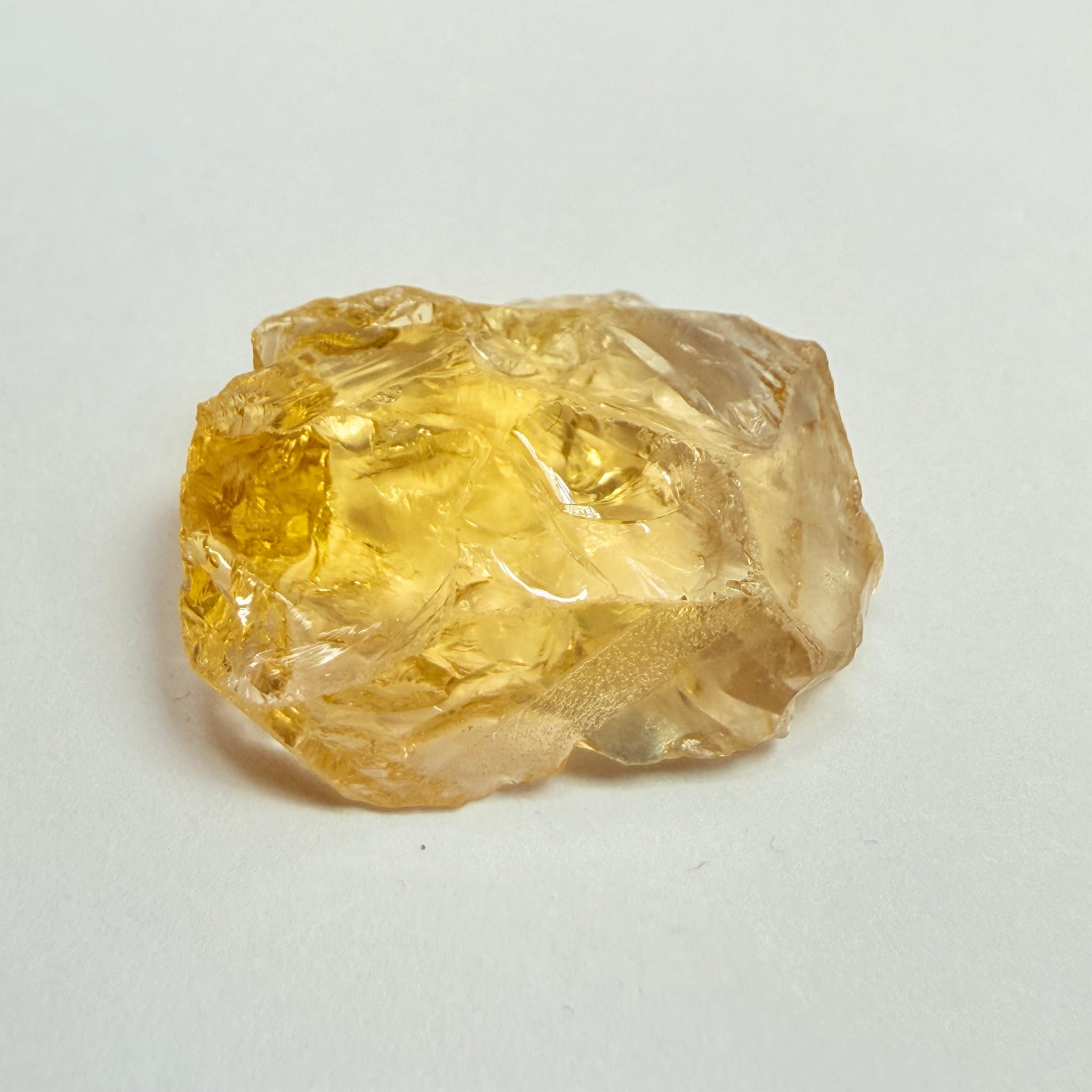 Citrine, 18.26ct, Zambia, Untreated Unheated, VVS-IF but flat shape