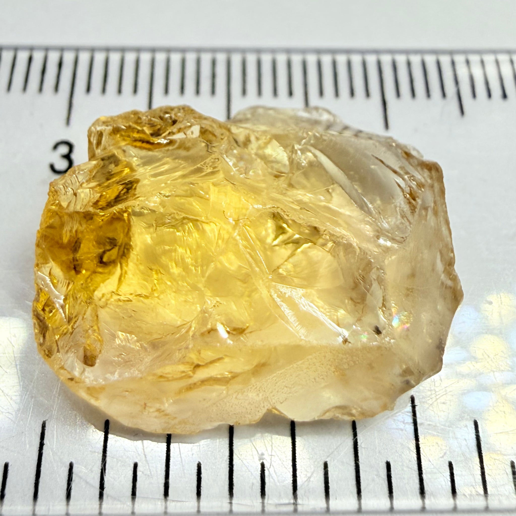 Citrine, 18.26ct, Zambia, Untreated Unheated, VVS-IF but flat shape