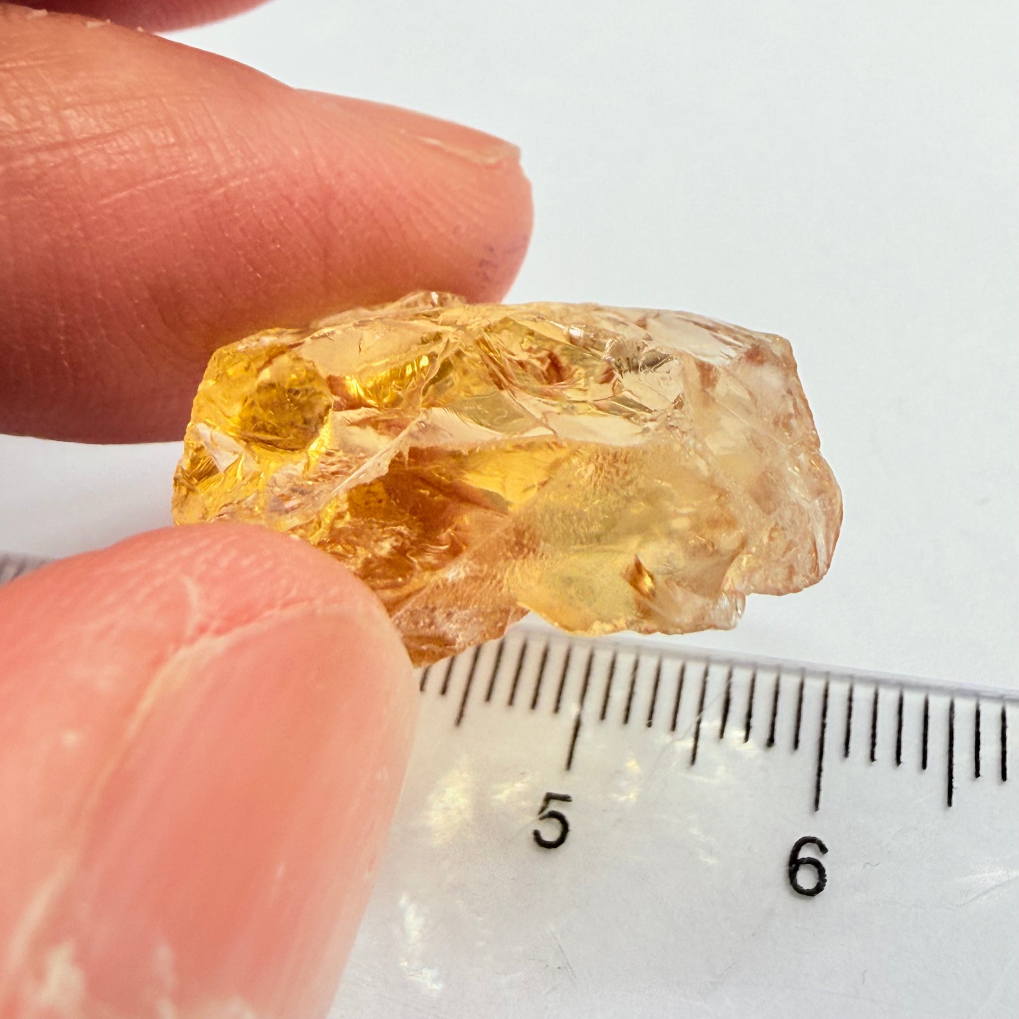 Citrine, 18.26ct, Zambia, Untreated Unheated, VVS-IF but flat shape