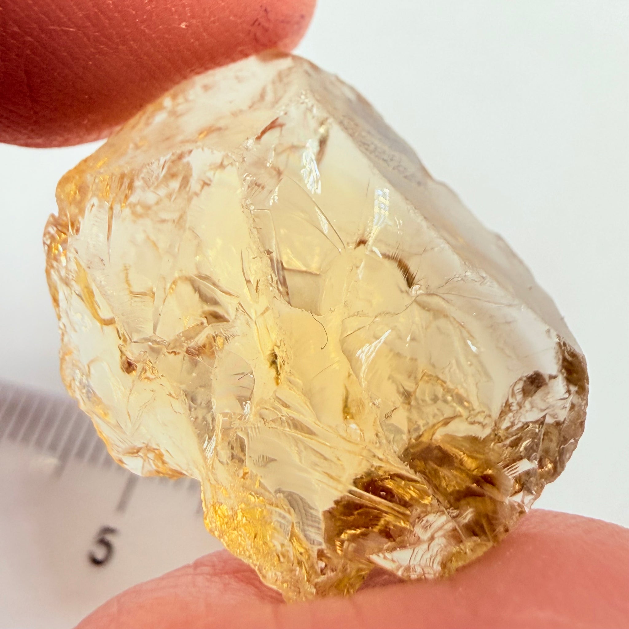 Citrine, 18.26ct, Zambia, Untreated Unheated, VVS-IF but flat shape
