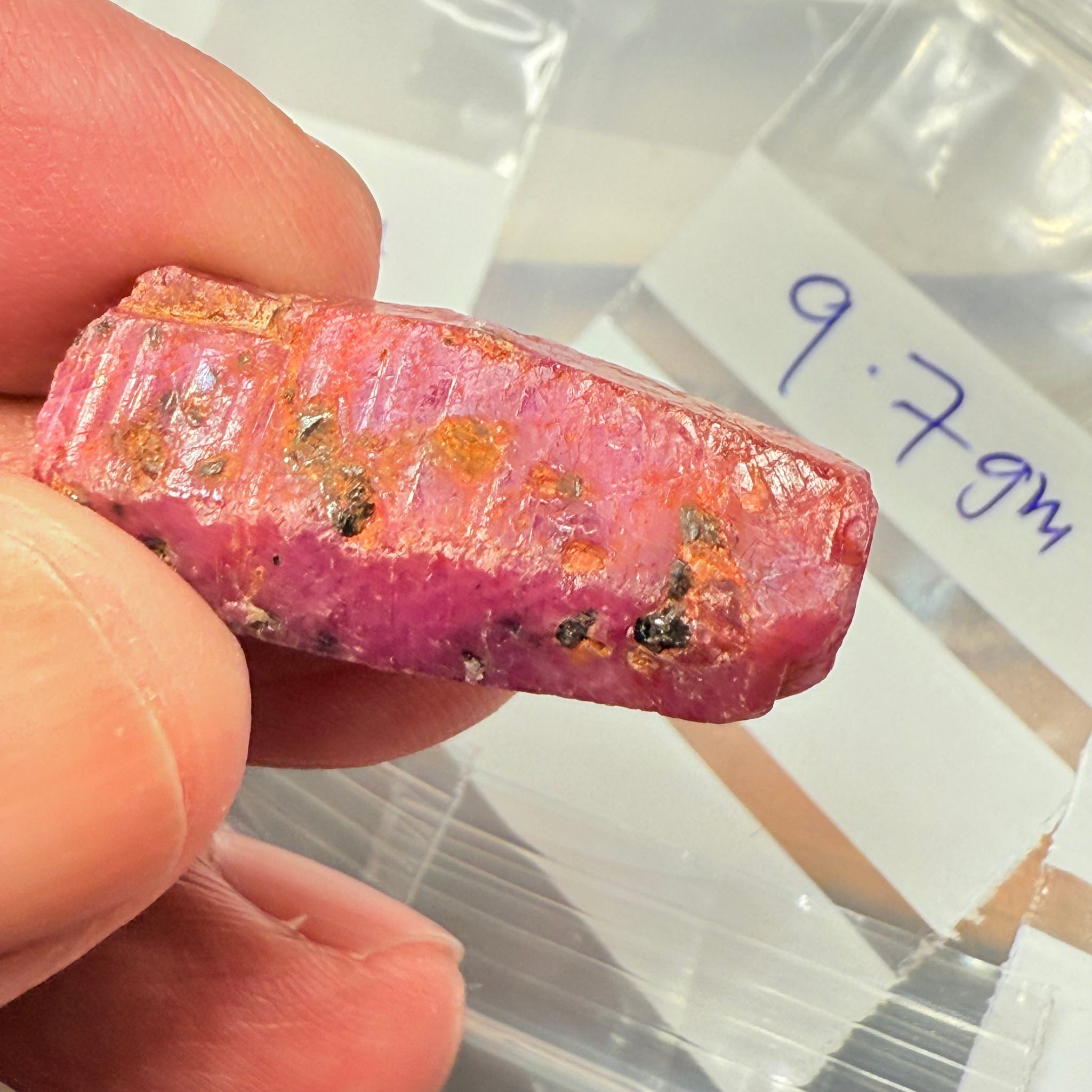 Sapphire Crystal, 9.70gm, Dodoma, Tanzania, Untreated Unheated