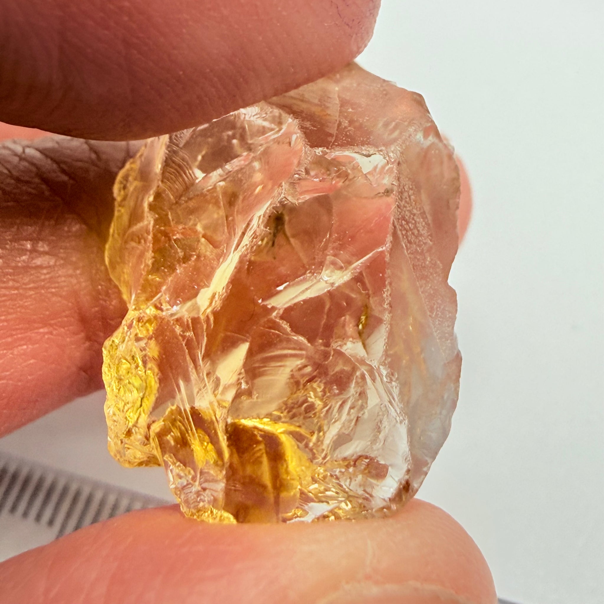 Citrine, 18.26ct, Zambia, Untreated Unheated, VVS-IF but flat shape