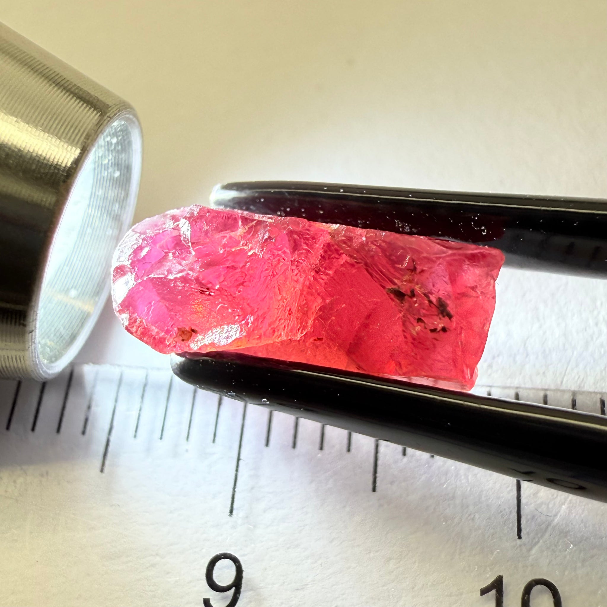 Ruby/Sapphire, 5.02ct, Winza, Tanzania, Untreated Unheated. Silky and slightly included on the outside. See videos (backlit for transparency) and photos