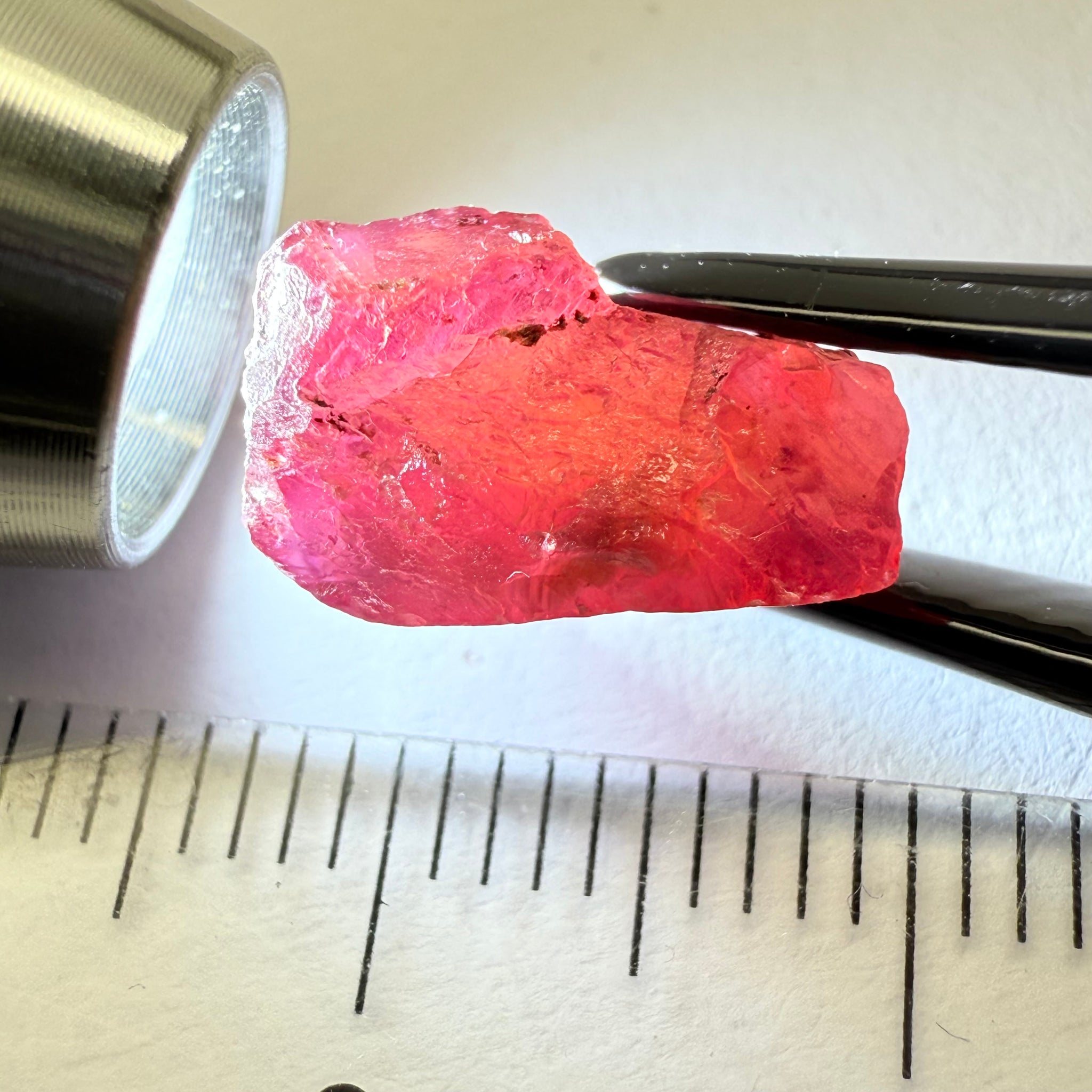 Ruby/Sapphire, 5.02ct, Winza, Tanzania, Untreated Unheated. Silky and slightly included on the outside. See videos (backlit for transparency) and photos