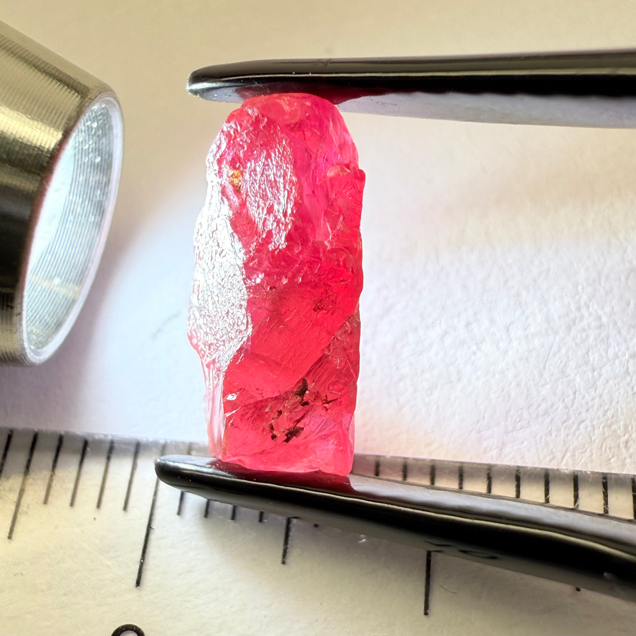 Ruby/Sapphire, 5.02ct, Winza, Tanzania, Untreated Unheated. Silky and slightly included on the outside. See videos (backlit for transparency) and photos