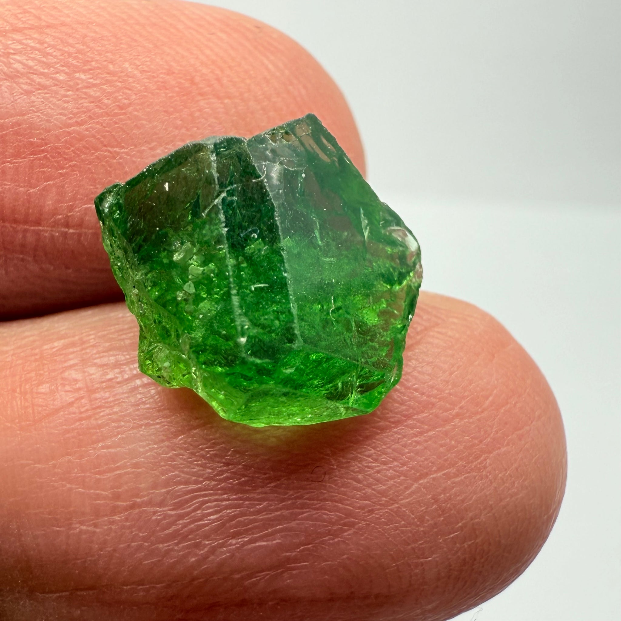 Chrome Tourmaline Crystal, 6.83ct, Laletema hills, Tanzania, Untreated Unheated, specimen grade only not for faceting, set it as is into jewellery