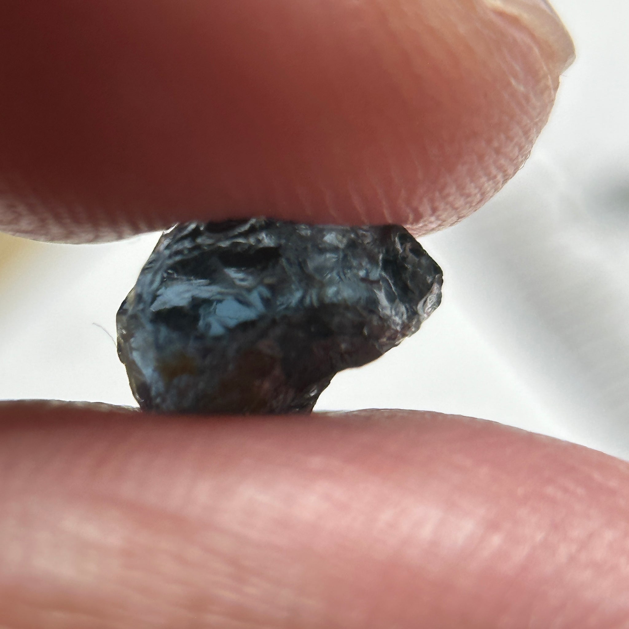Cobalt Spinel, 1.86ct, Mahenge, Tanzania, Untreated Unheated, crack down the middle