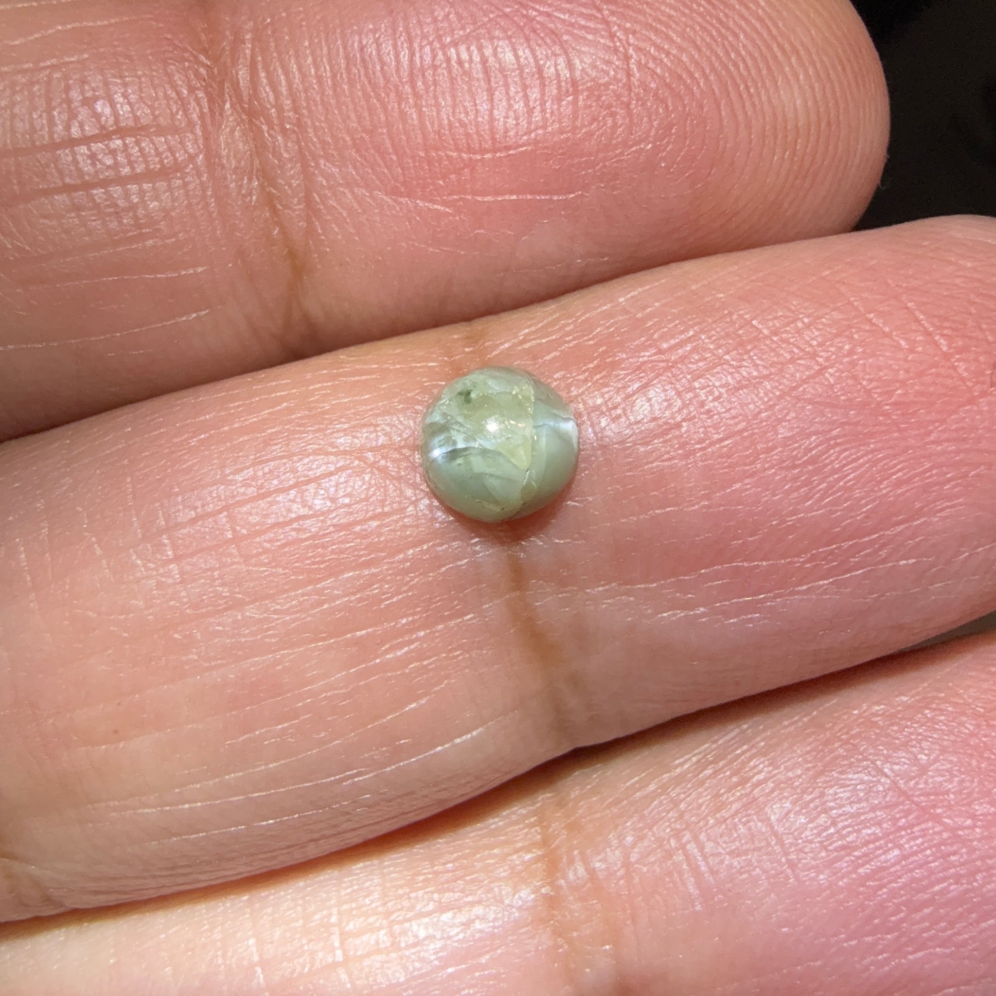 Cats-Eye Alexandrite (very slight partial cats-eye effect), 0.97ct, Manyara, Tanzania, Untreated Unheated