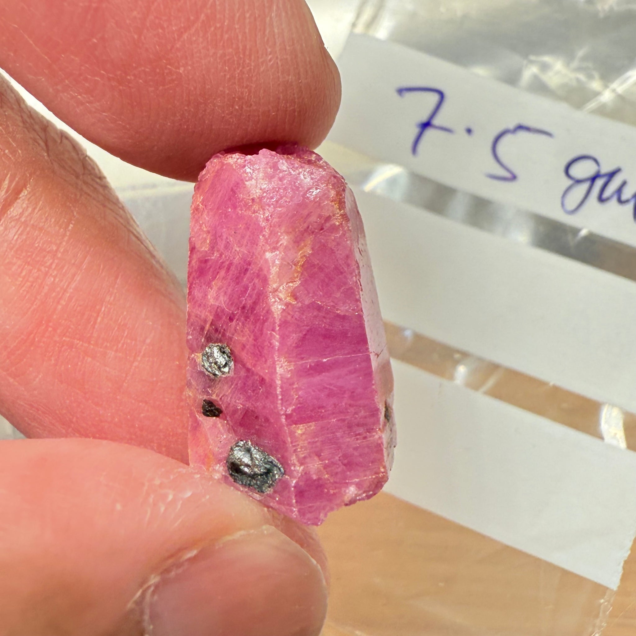 Sapphire Crystal, 7.50gm, Dodoma, Tanzania, Untreated Unheated