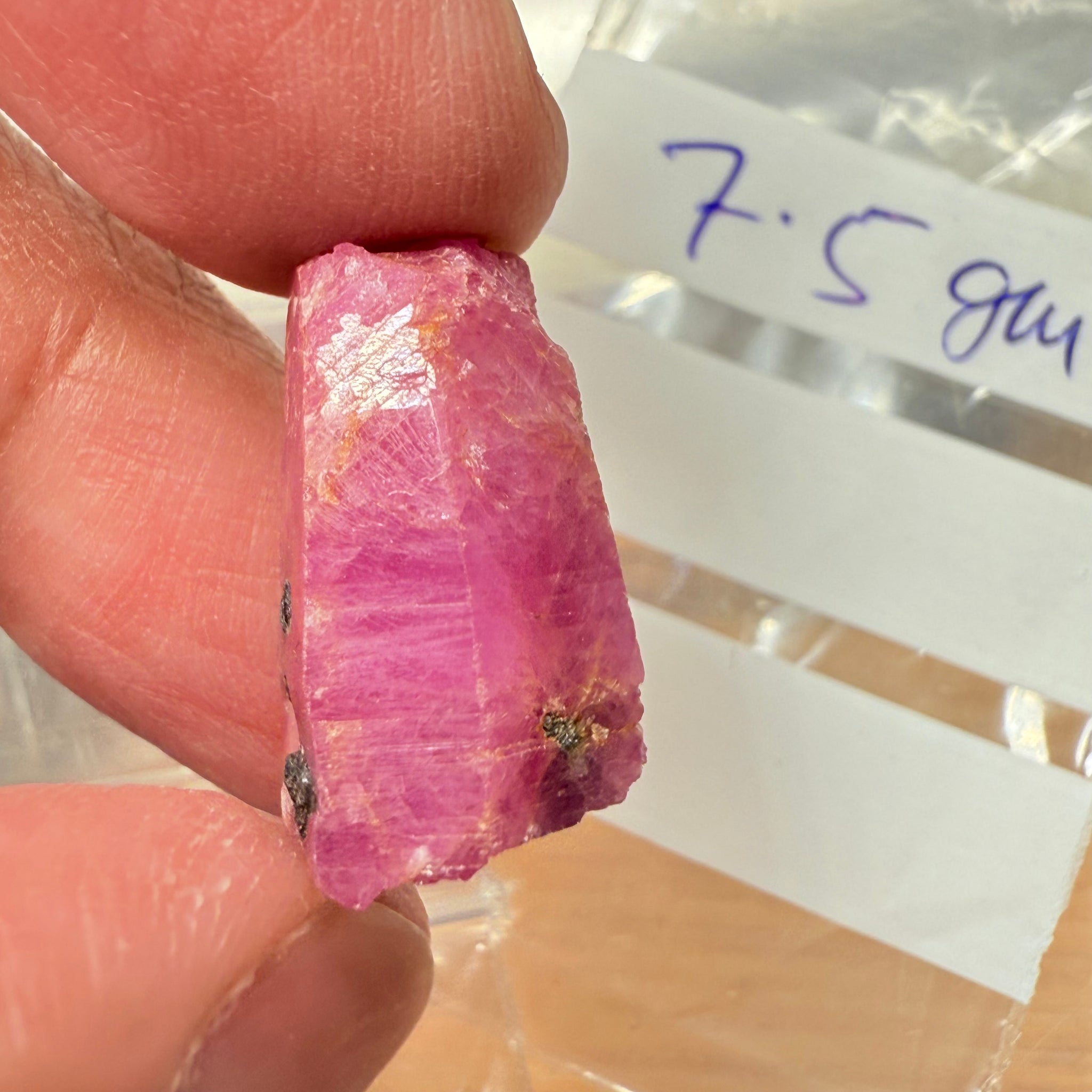 Sapphire Crystal, 7.50gm, Dodoma, Tanzania, Untreated Unheated