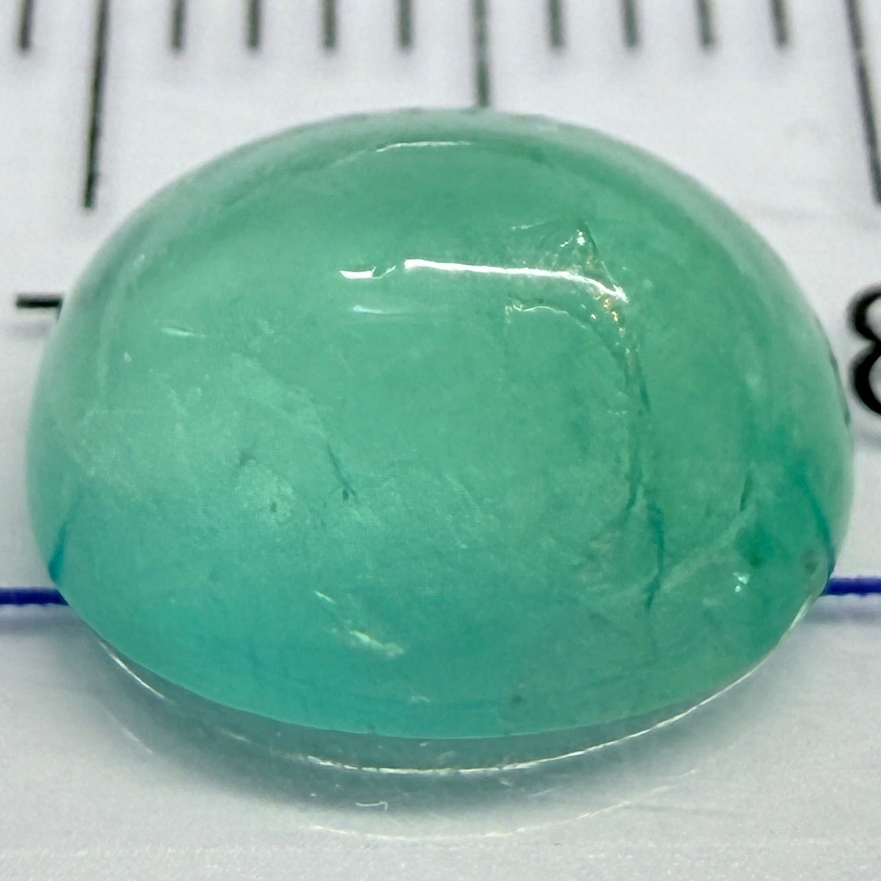 Tanzanian Emerald, 2.03ct, NO OIL, Untreated Unheated, slight chip at the bottom, circled