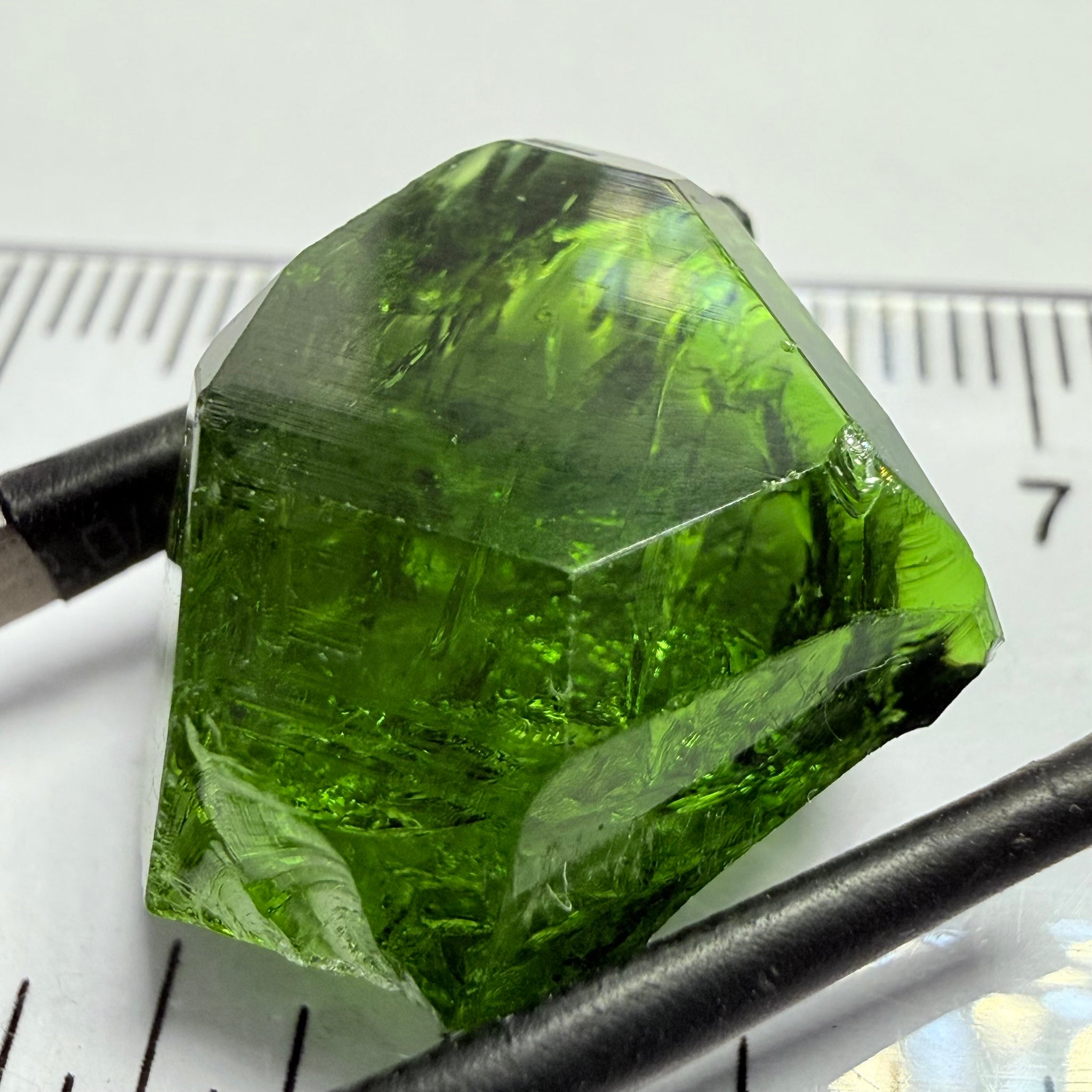 Chrome Tourmaline Crystal, 21.78ct, Landanai, Tanzania, Untreated Unheated