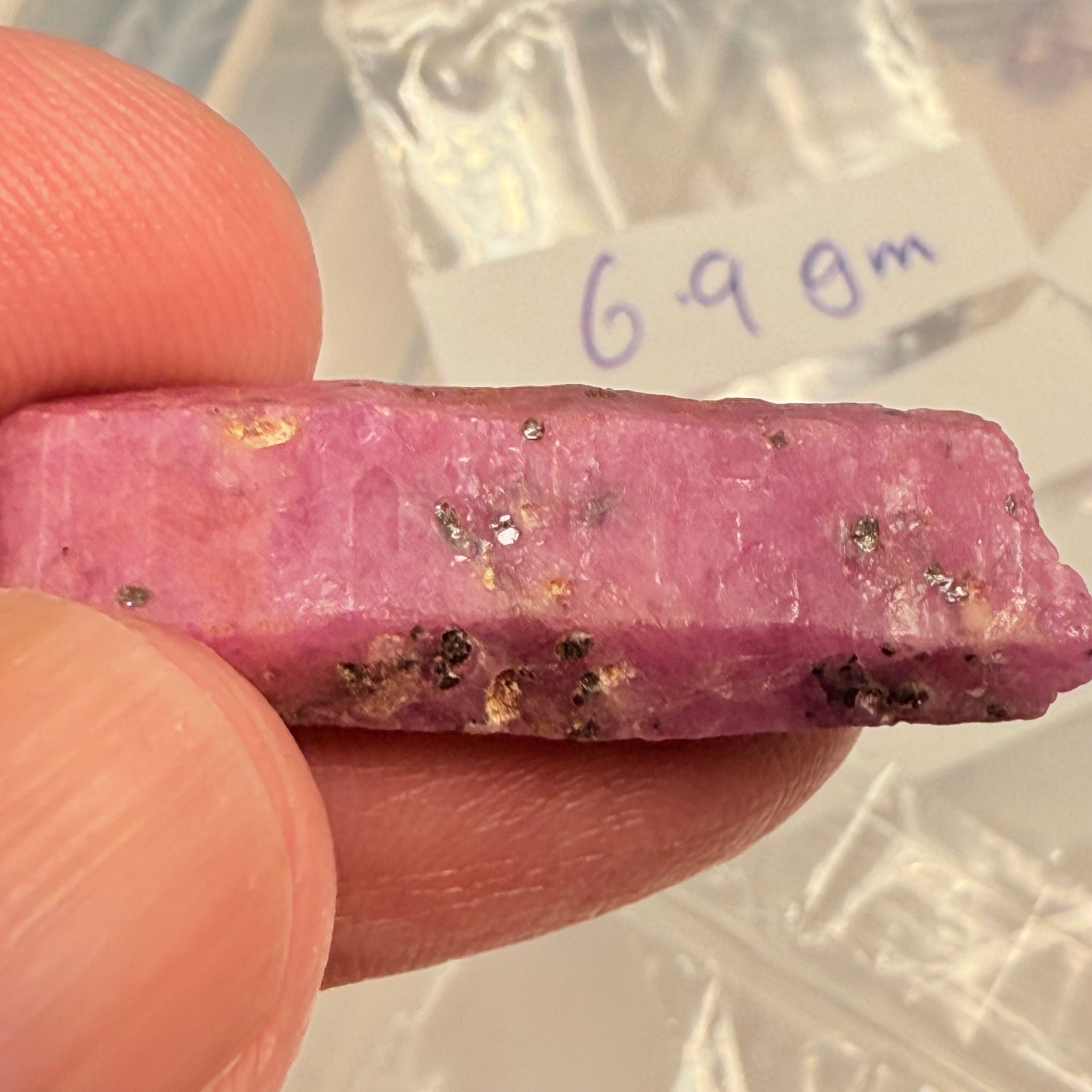 Sapphire Crystal, 6.90gm, Dodoma, Tanzania, Untreated Unheated