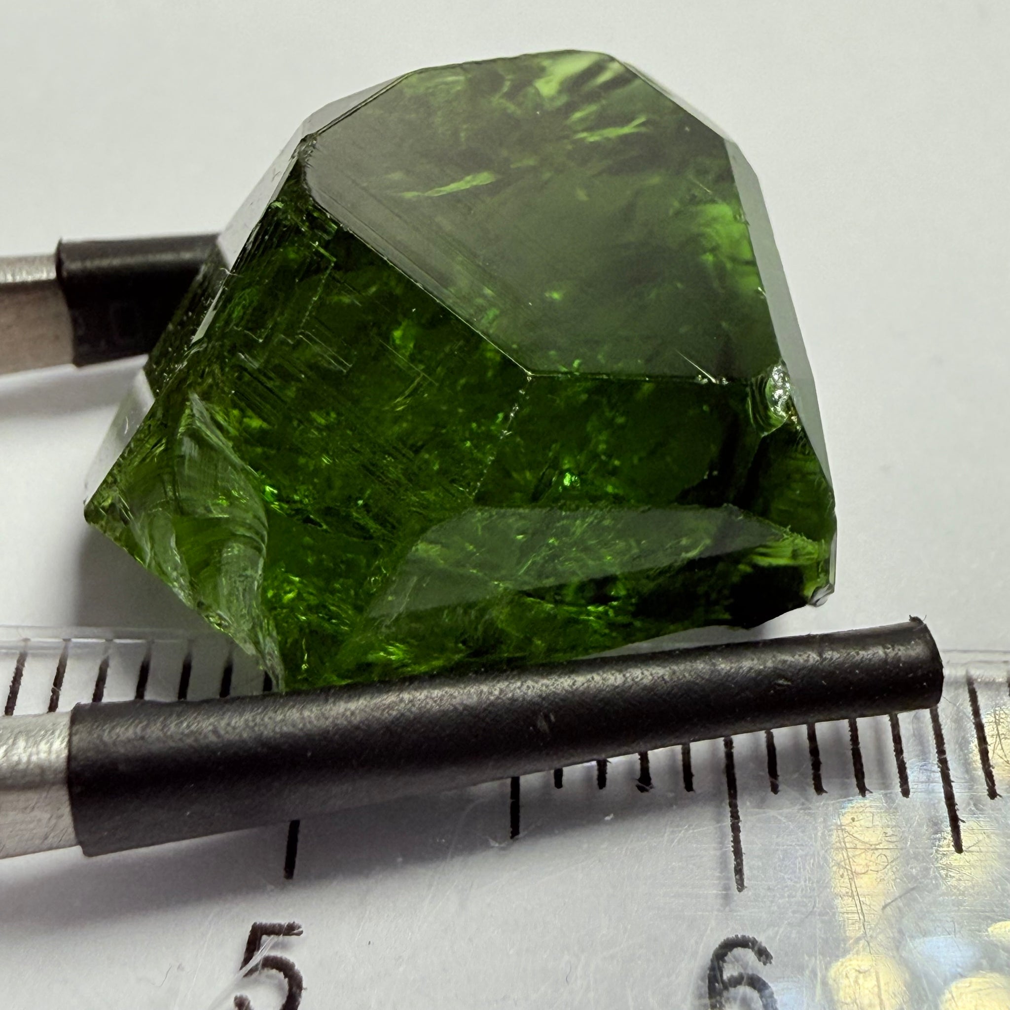 Chrome Tourmaline Crystal, 21.78ct, Landanai, Tanzania, Untreated Unheated