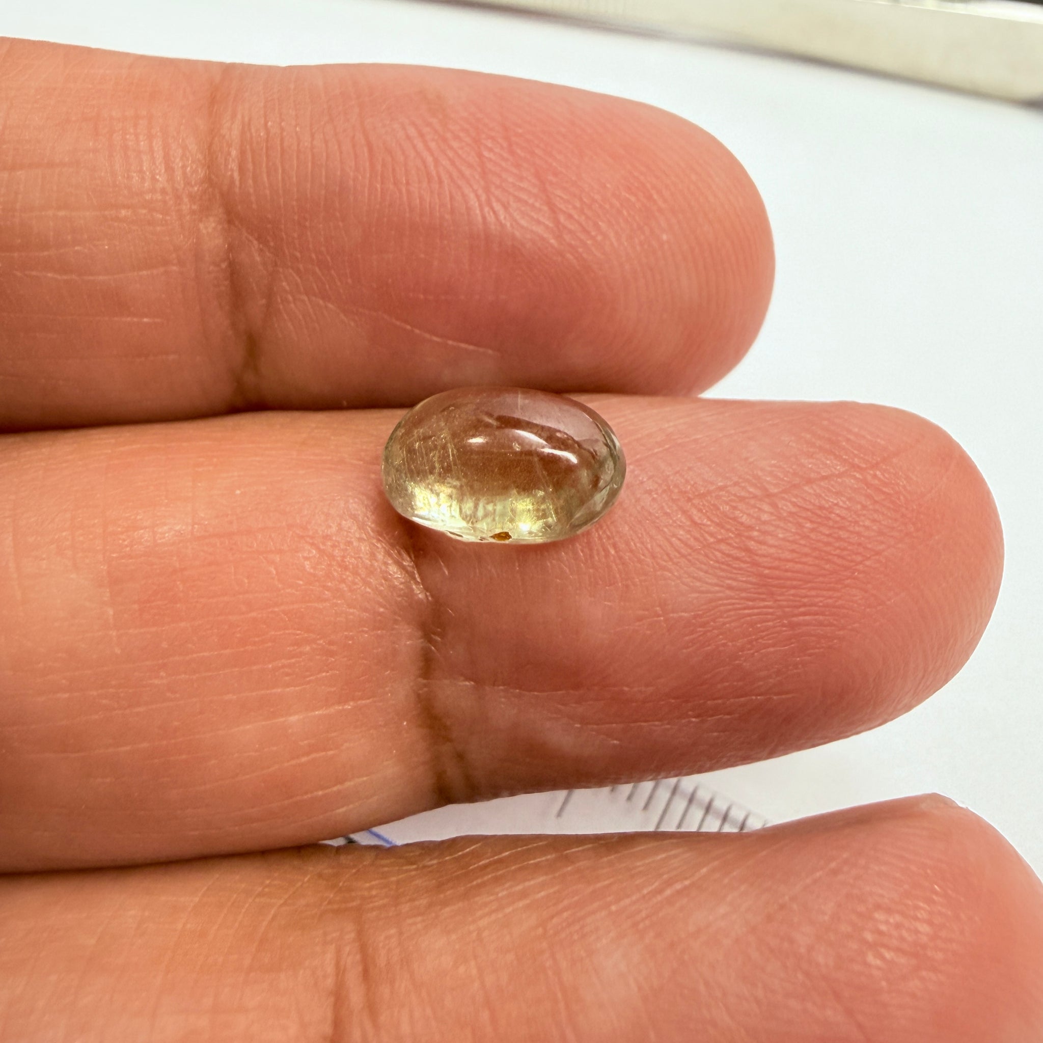 Sapphire Cabochon, 3.42ct, Umba Valley, Tanzania, Untreated Unheated, facet it and turn it into a cut stone