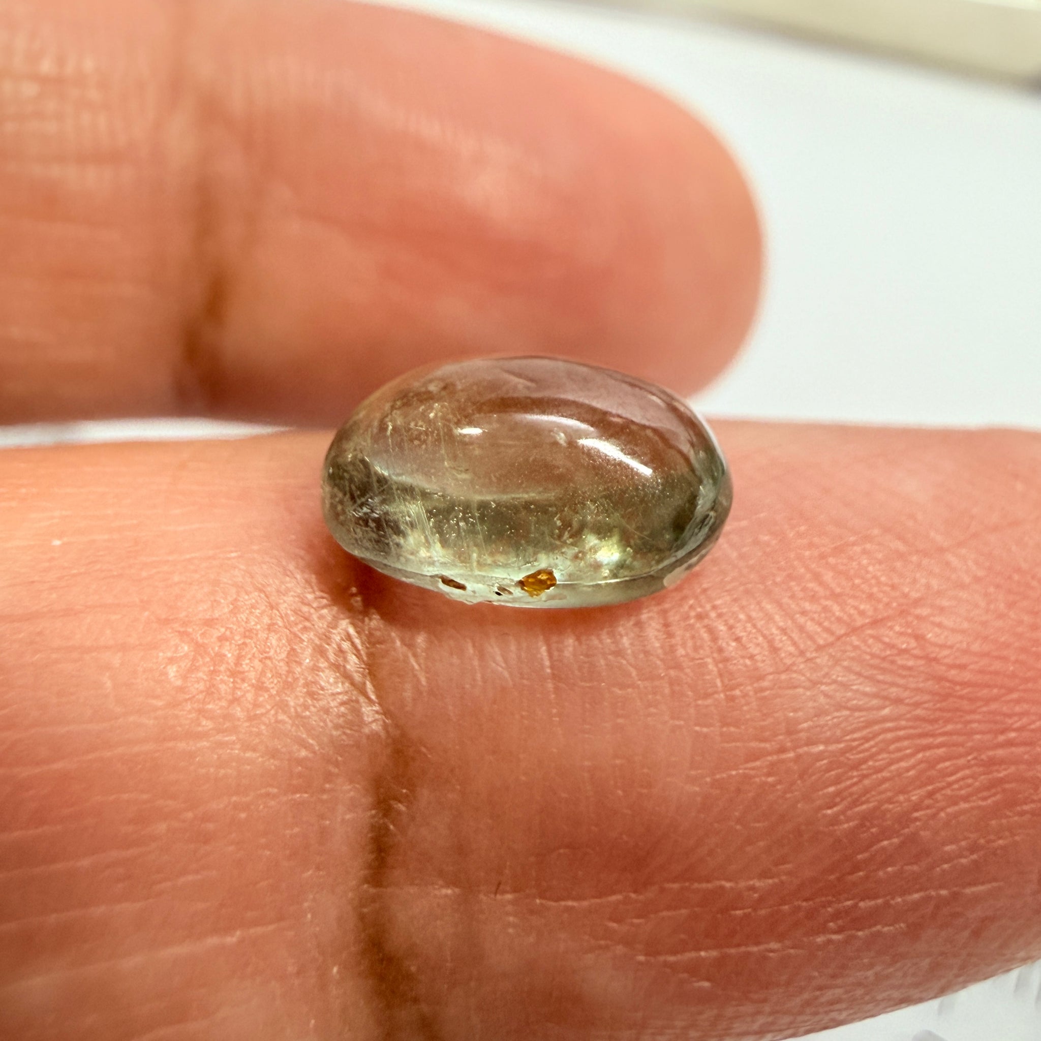 Sapphire Cabochon, 3.42ct, Umba Valley, Tanzania, Untreated Unheated, facet it and turn it into a cut stone