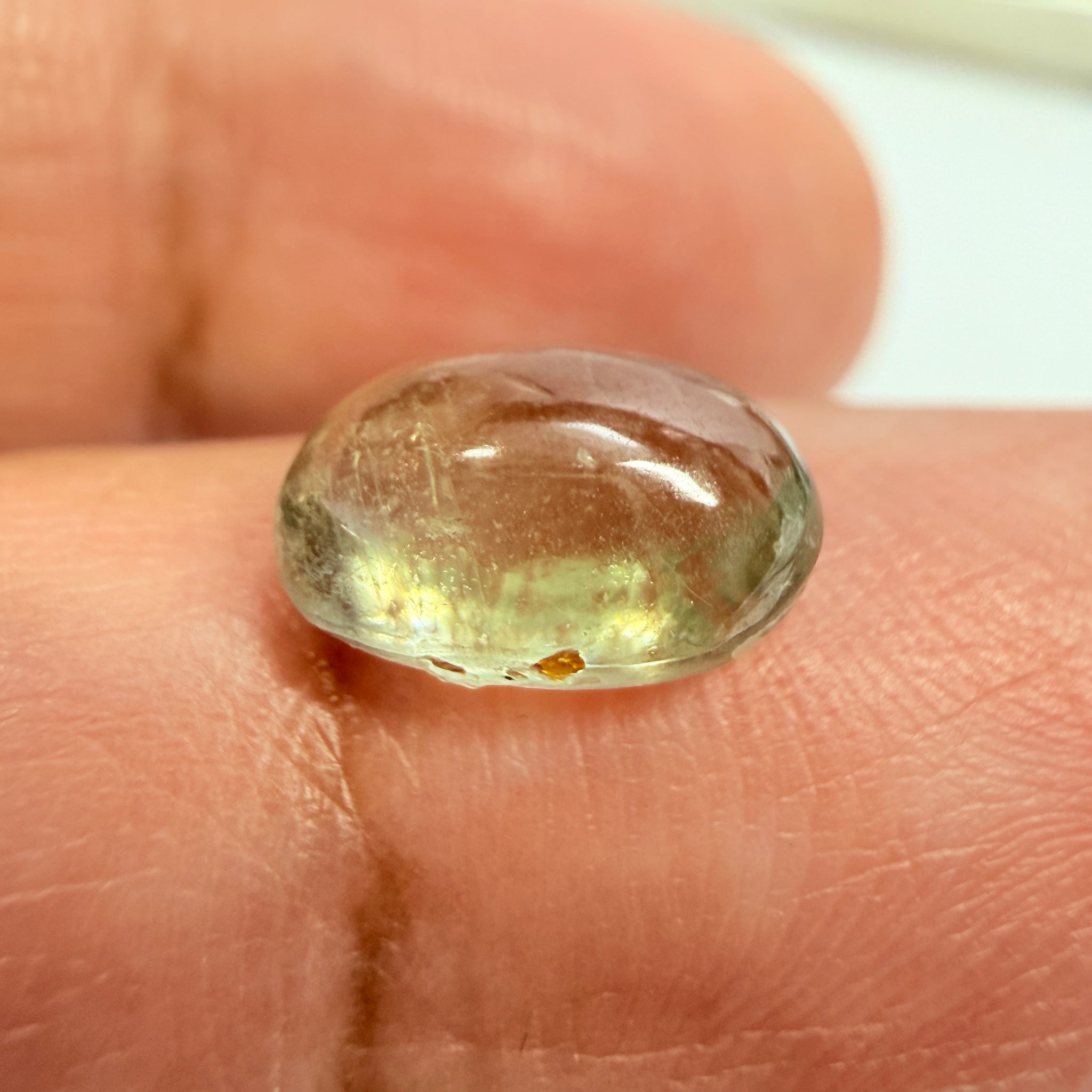 Sapphire Cabochon, 3.42ct, Umba Valley, Tanzania, Untreated Unheated, facet it and turn it into a cut stone